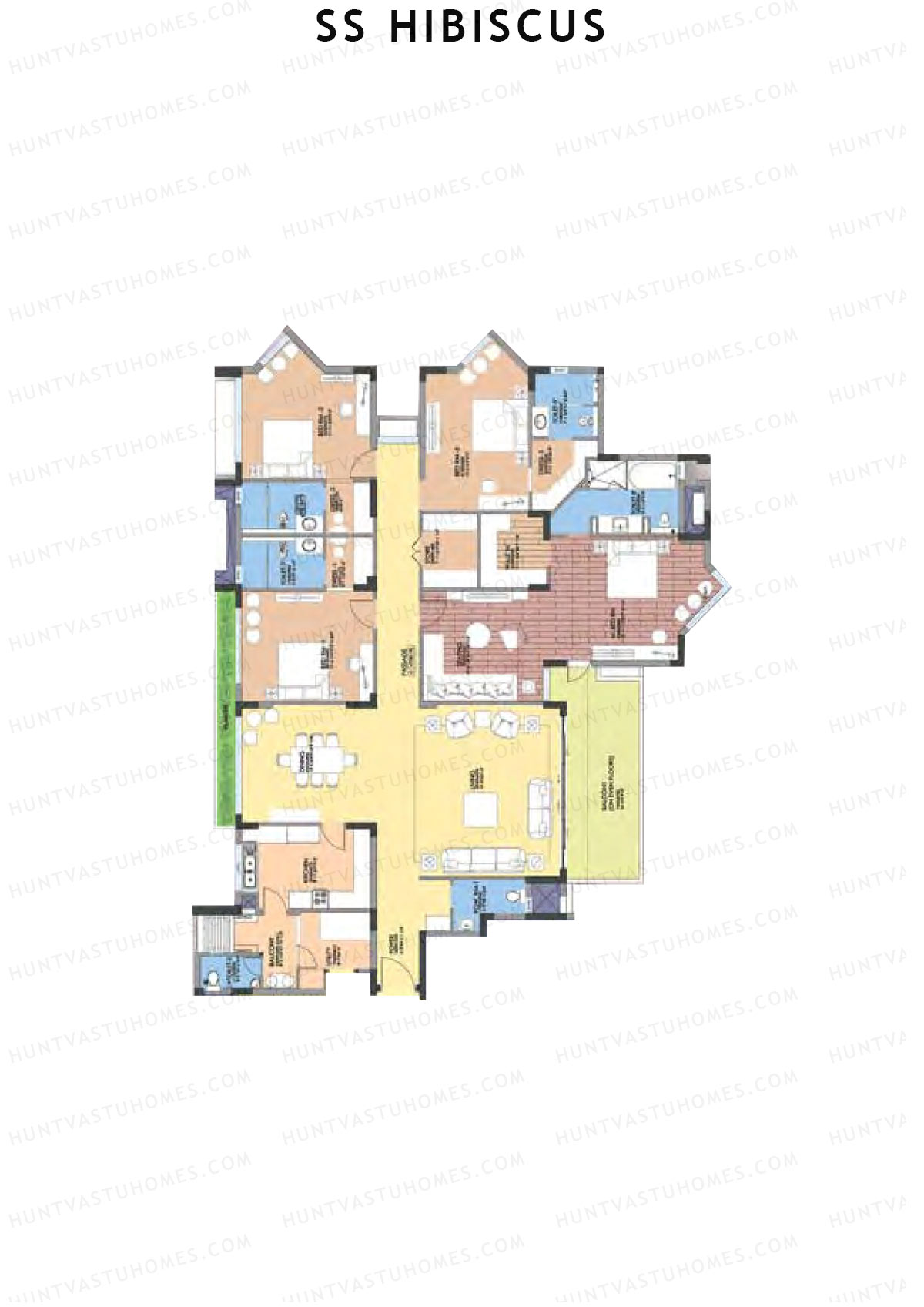 SS Hibiscus Block 1 Unit B Floor Plan