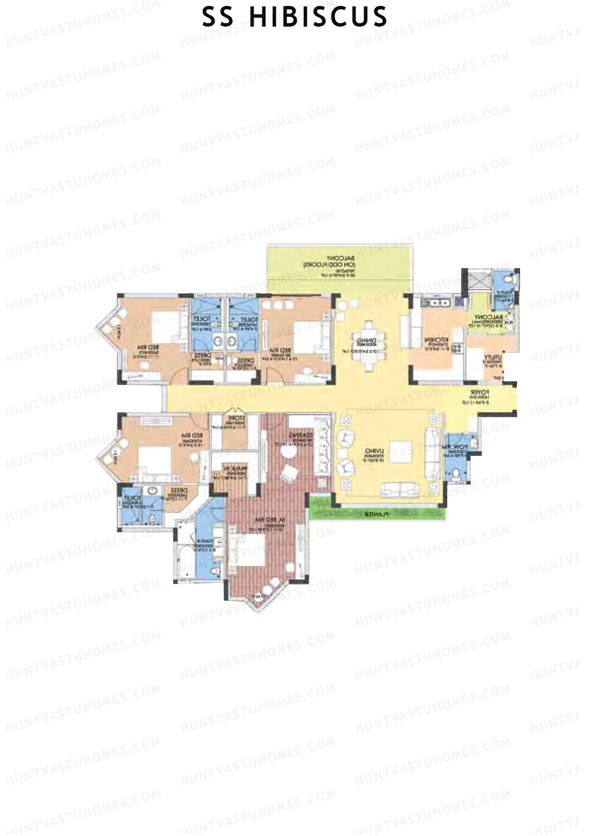 SS Hibiscus Block 2 Unit A Floor Plan