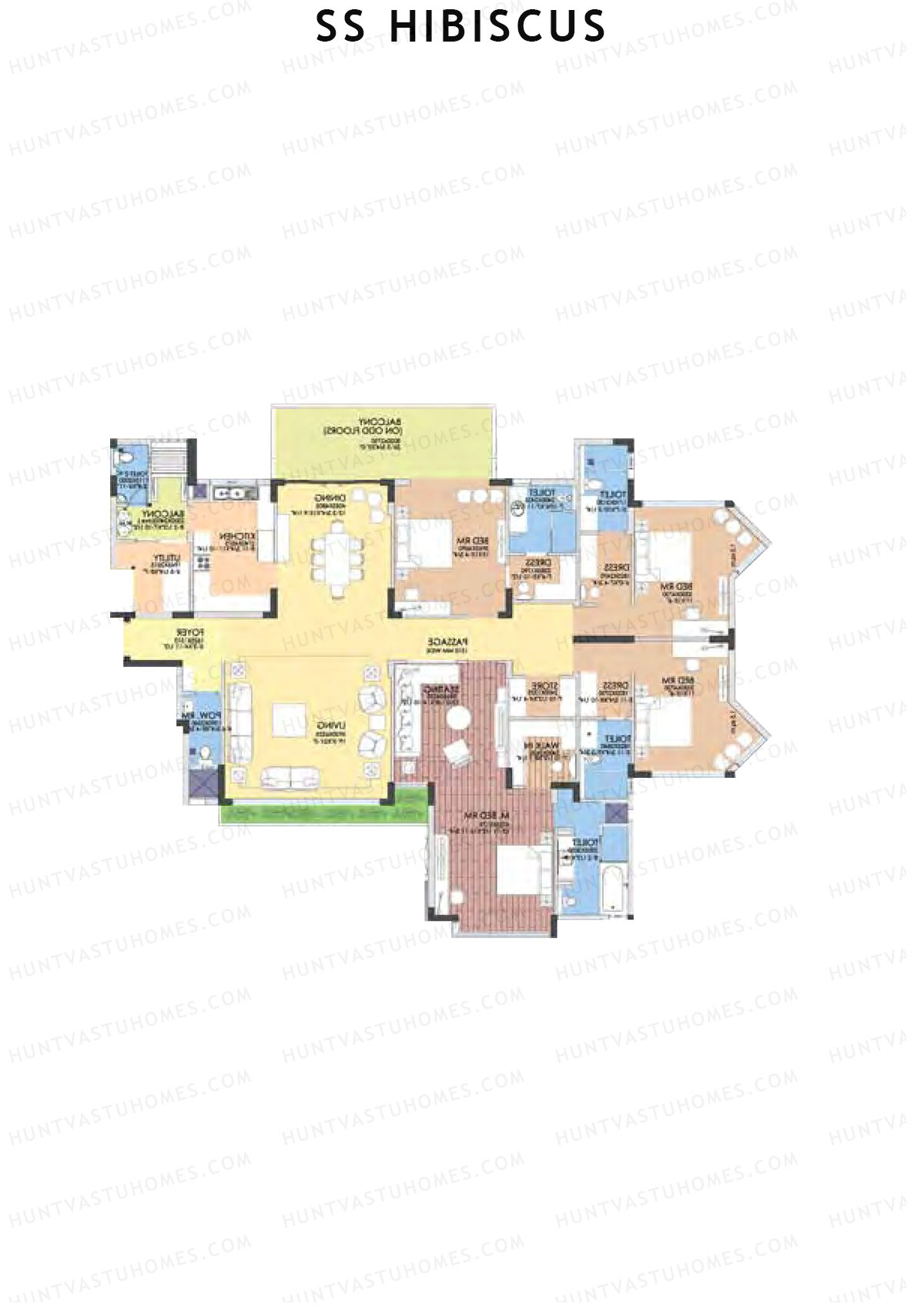 SS Hibiscus Block 2 Unit B Floor Plan