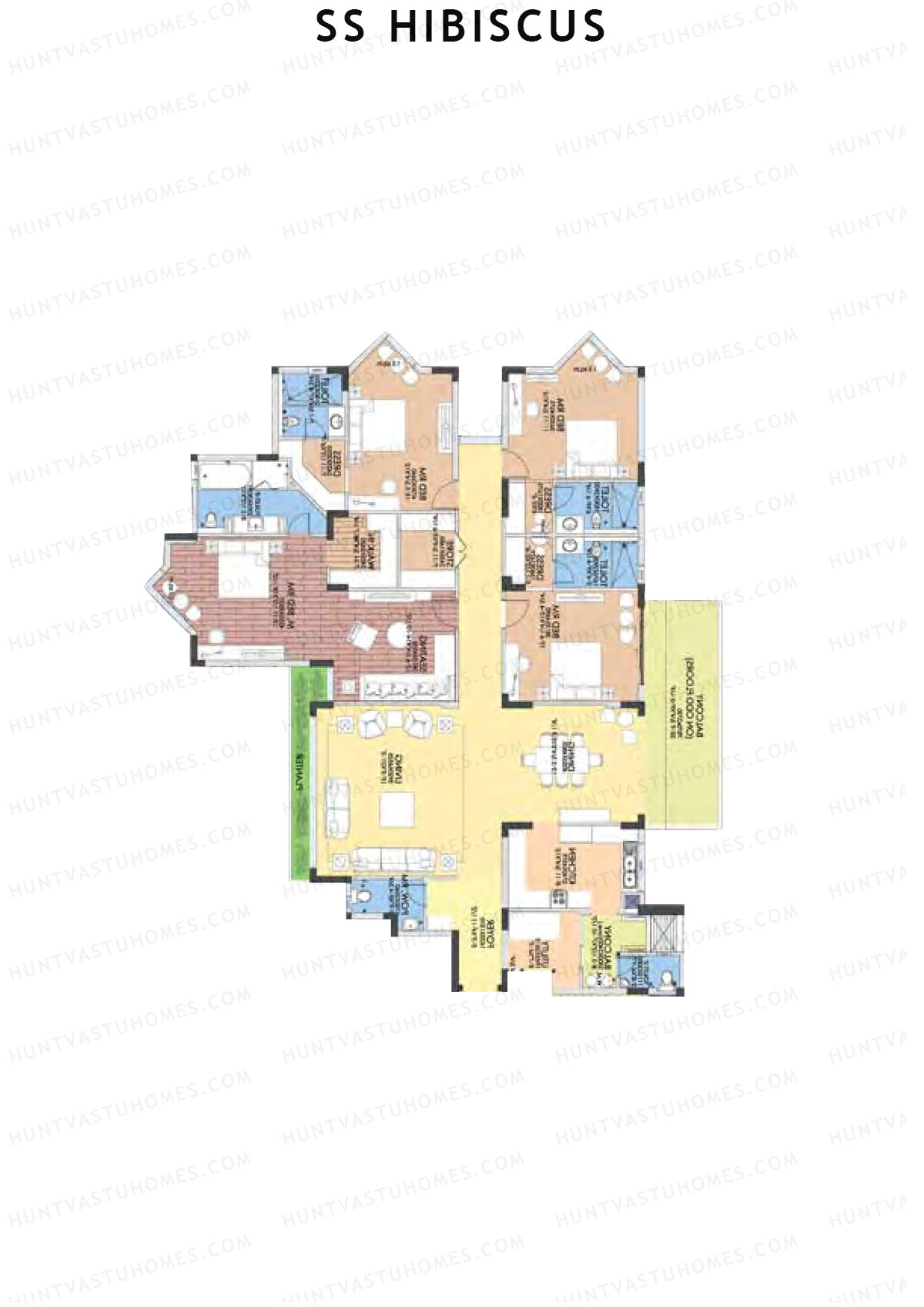 SS Hibiscus Block 6 Unit A 1 Floor Plan