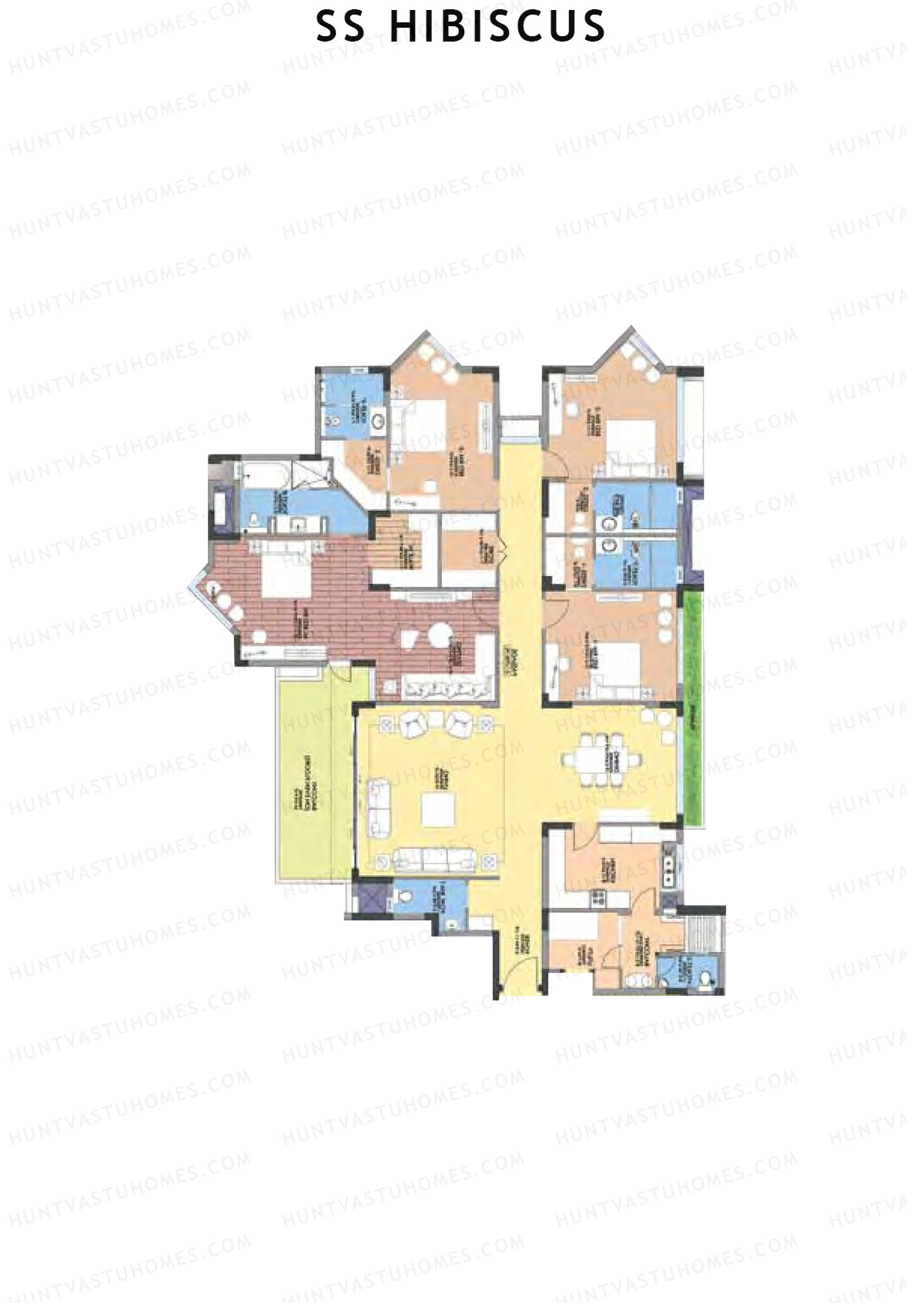 SS Hibiscus Block 6 Unit A  Floor Plan