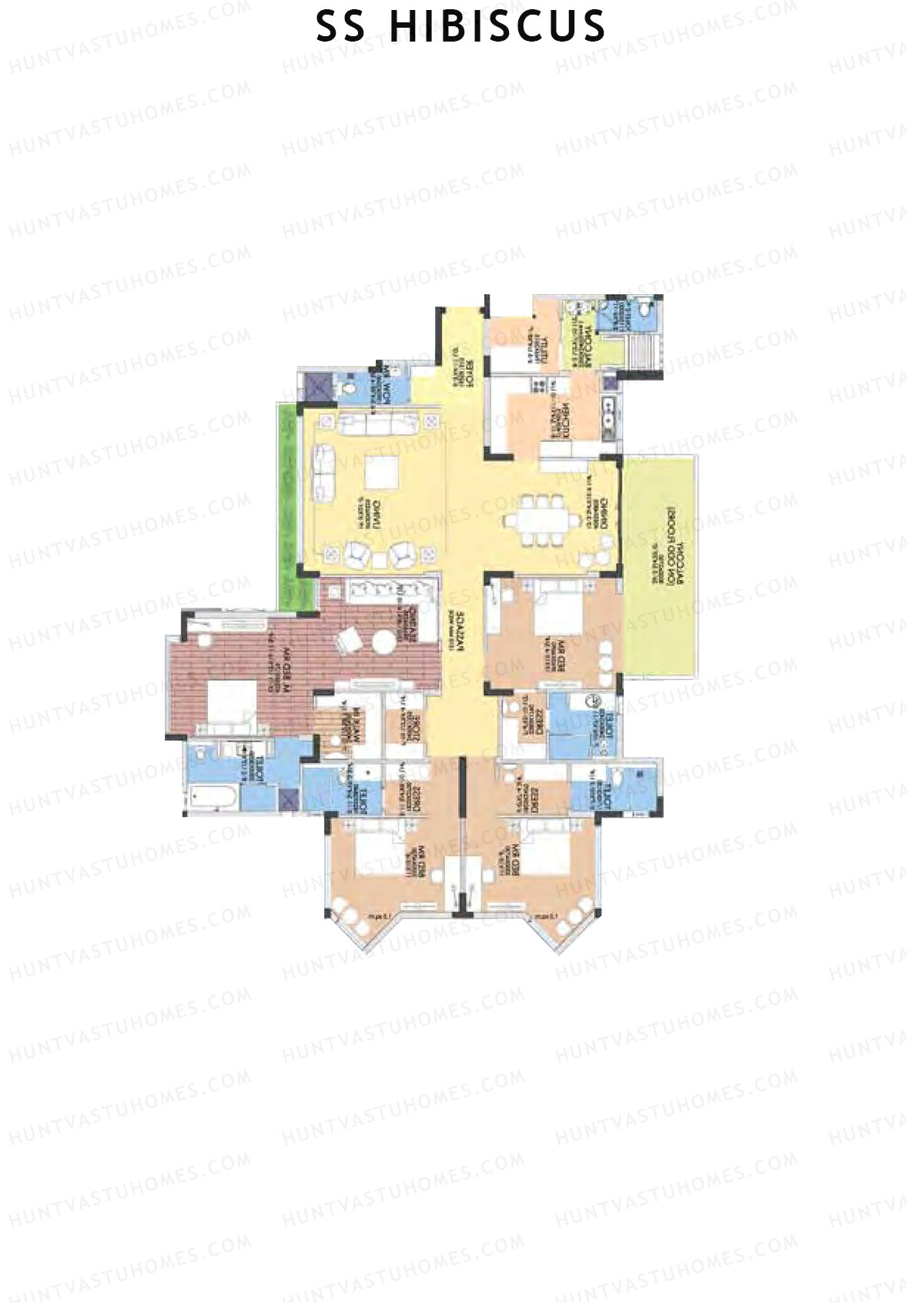 SS Hibiscus Block 6 Unit B 1 Floor Plan