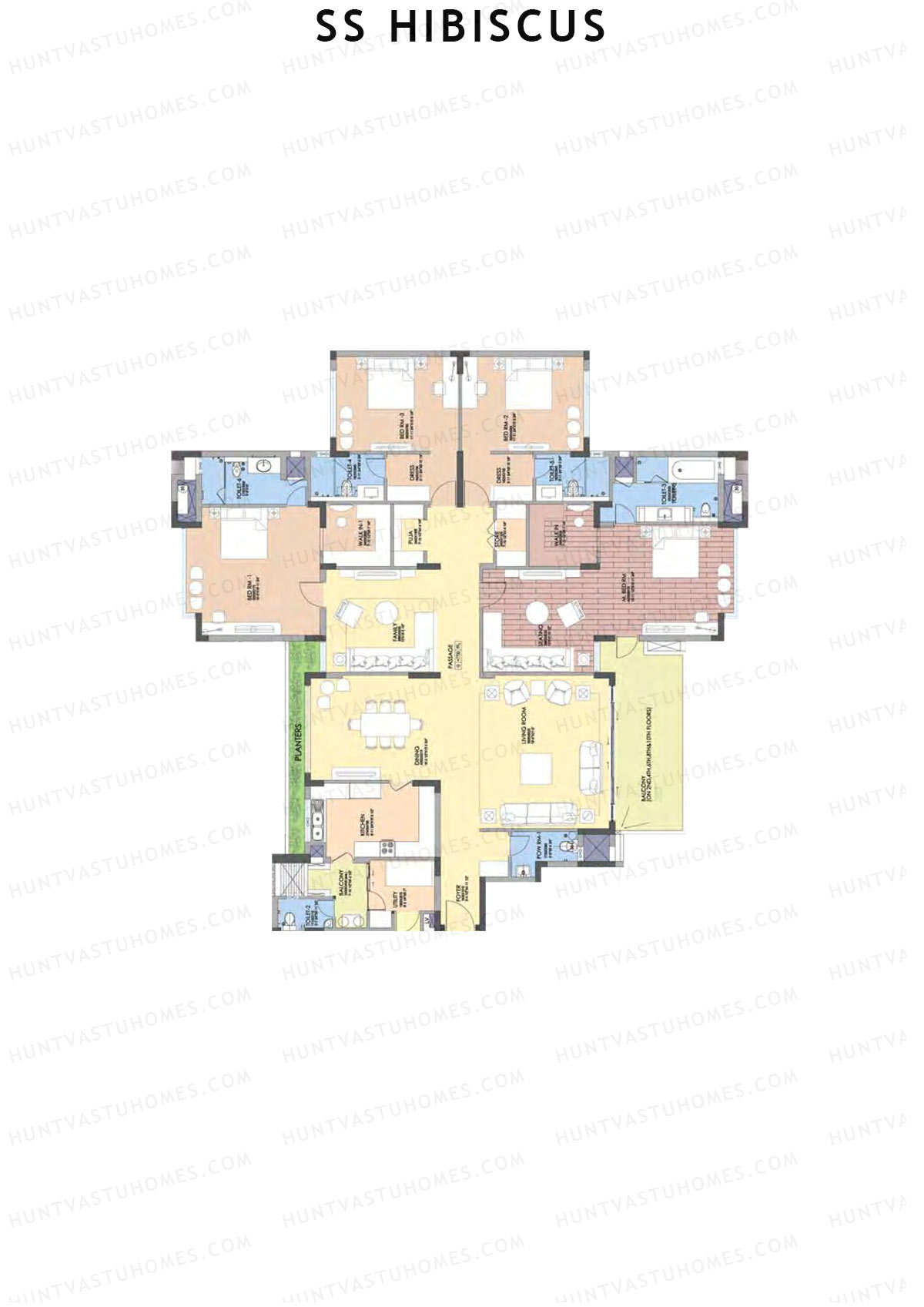 SS Hibiscus Block 7 Unit B 1 Floor Plan