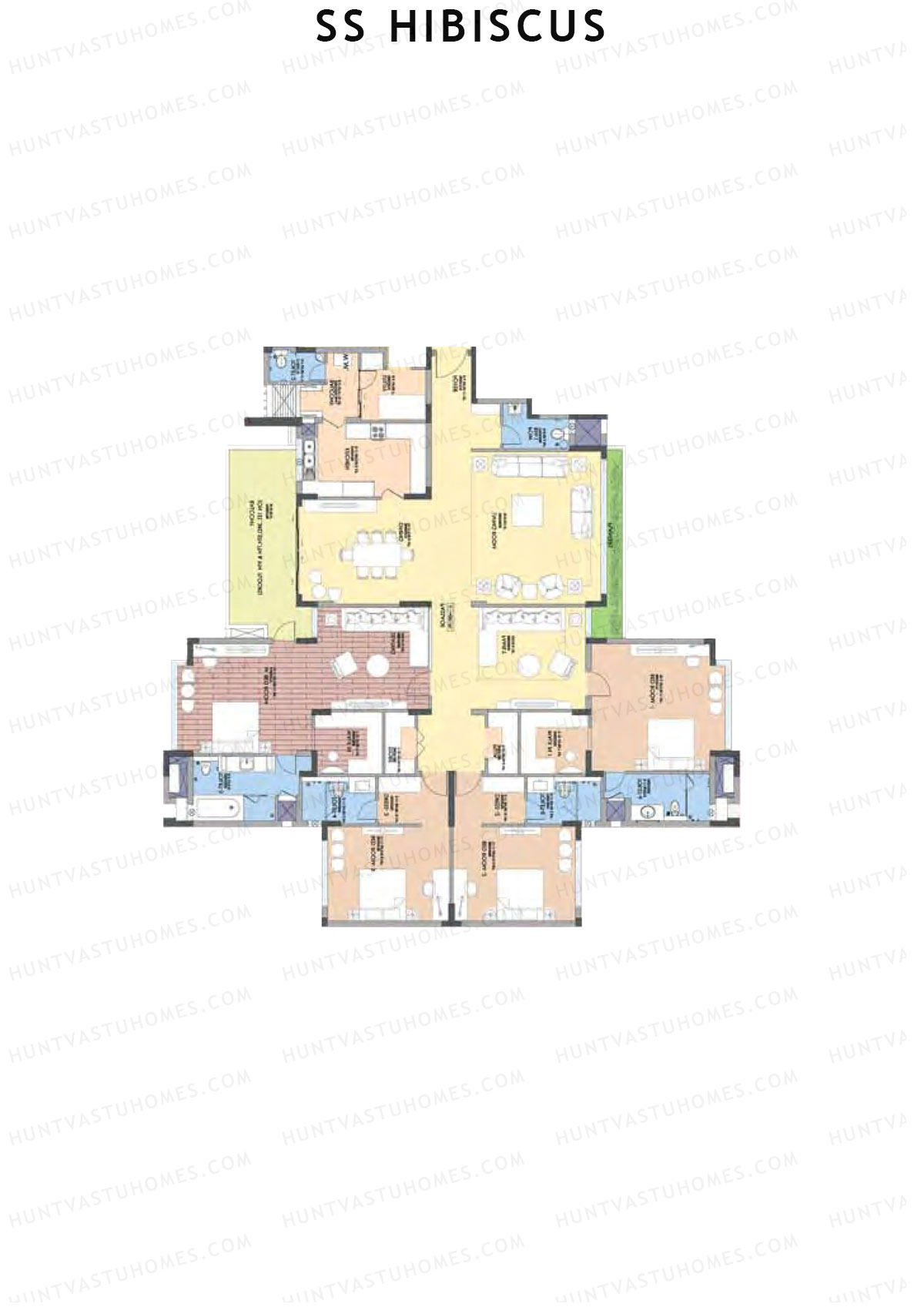 SS Hibiscus Block 9 Unit A  Floor Plan