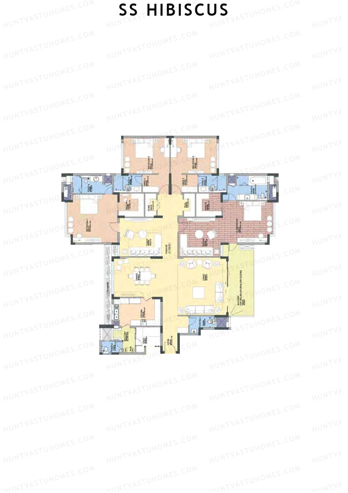 SS Hibiscus Block 9 Unit B 1 Floor Plan