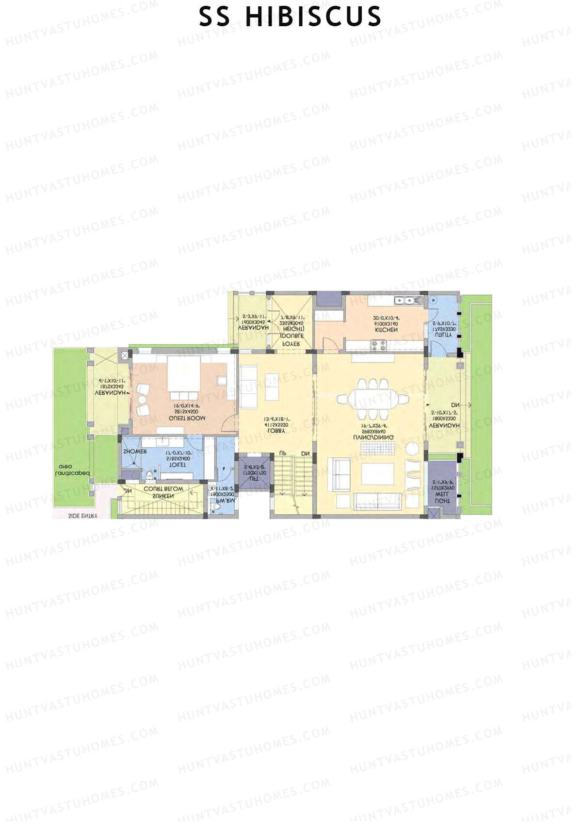 SS Hibiscus Villas 10-22 Unit 12 (Villa) Floor Plan