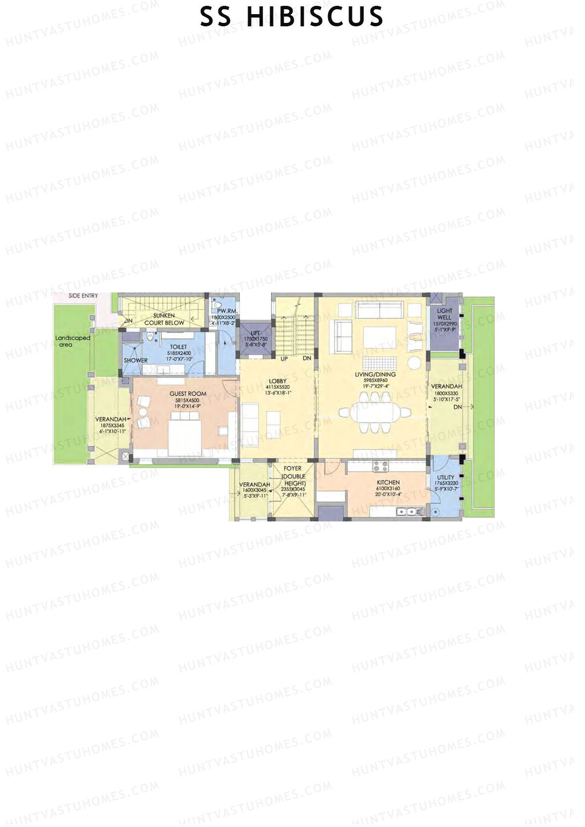 SS Hibiscus Villas 10-22 Unit 21 (Villa) Floor Plan