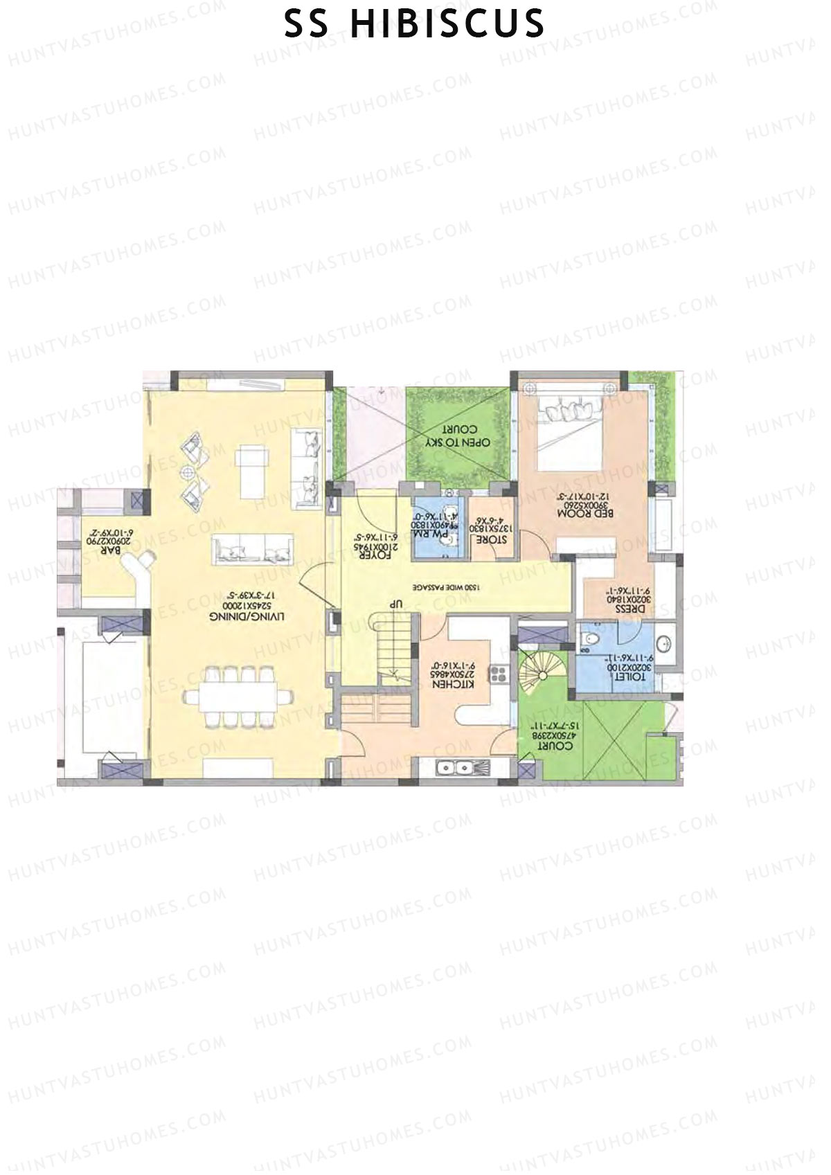 SS Hibiscus Villas 5-9 Unit 7 (Villa) Floor Plan