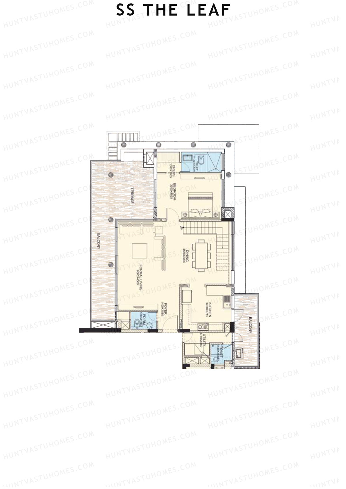 SS The Leaf Tower B10 Unit A (Duplex ) Floor Plan