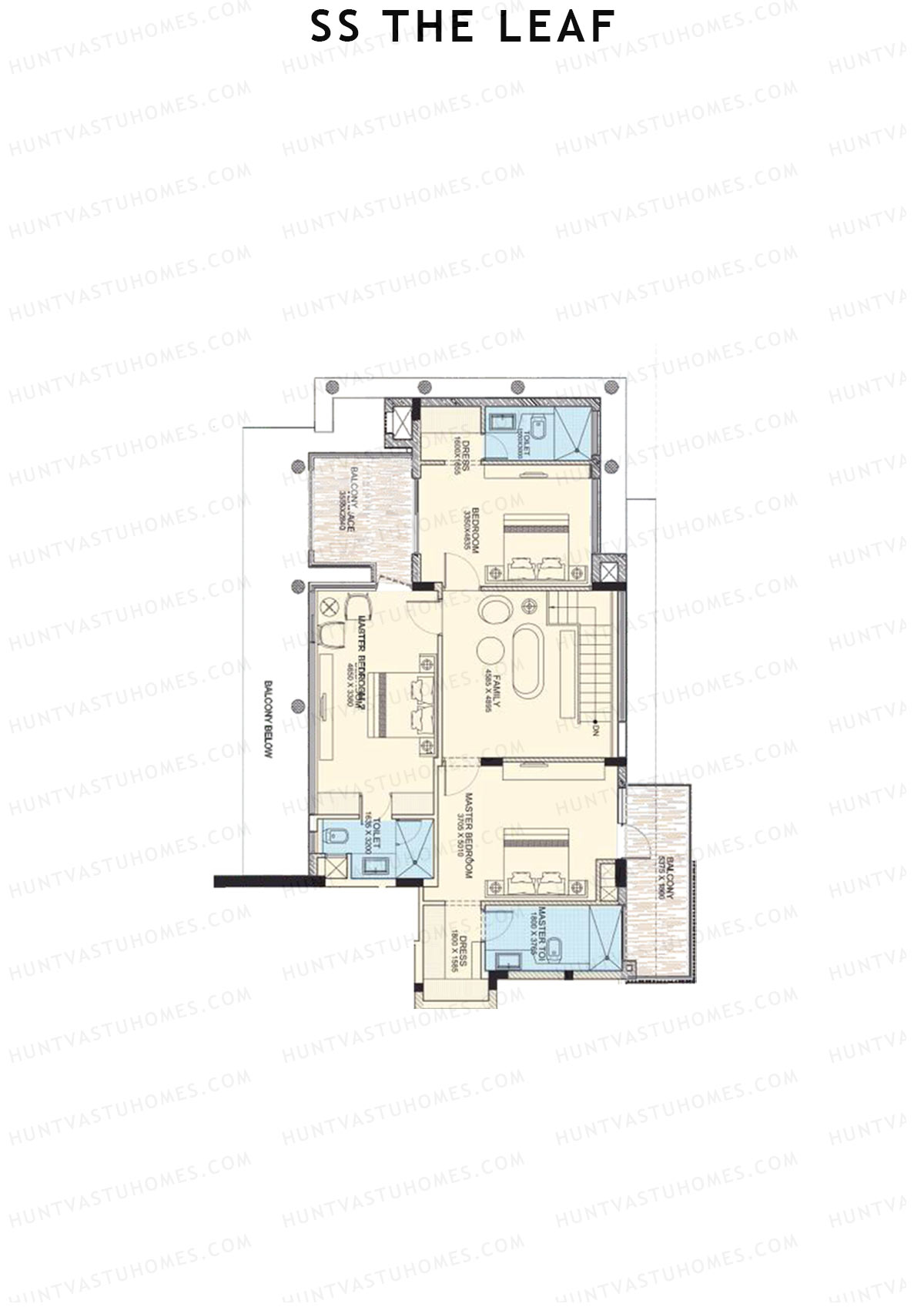 SS The Leaf Tower B10 Unit A (Duplex ) Floor Plan