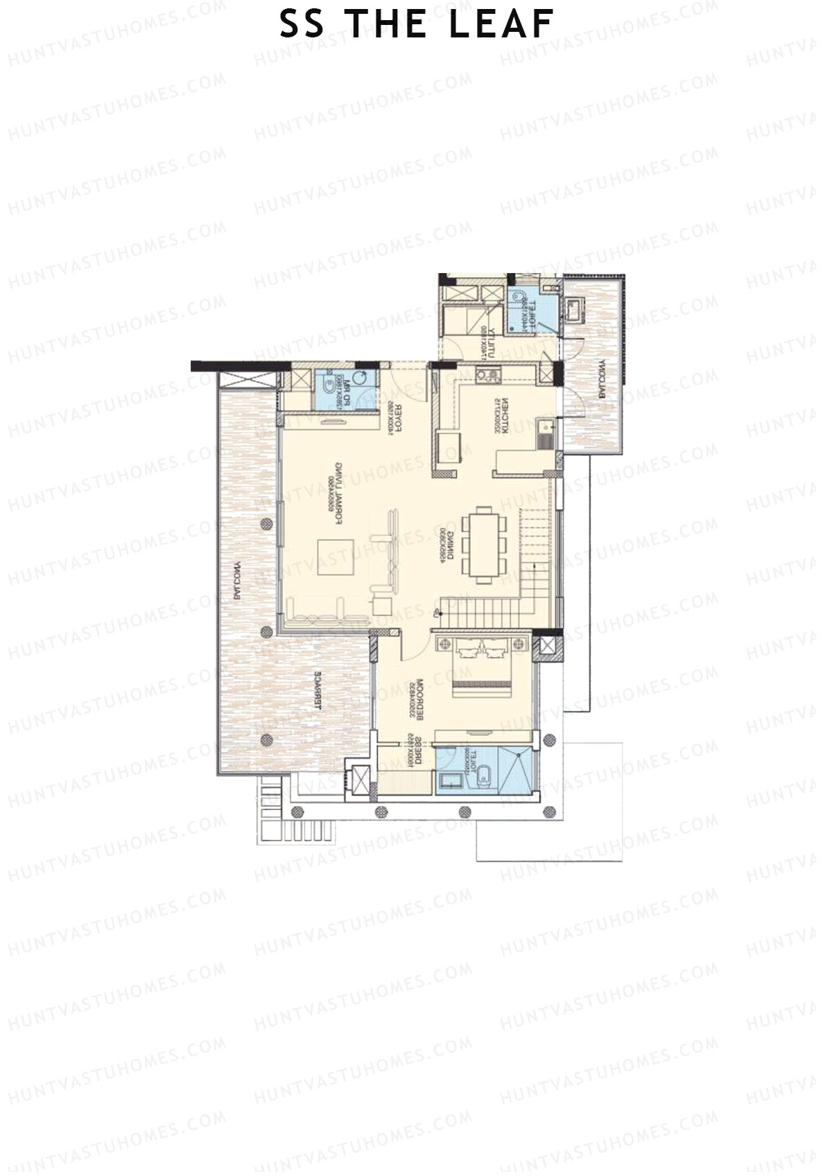 SS The Leaf Tower B10 Unit B (Duplex ) Floor Plan