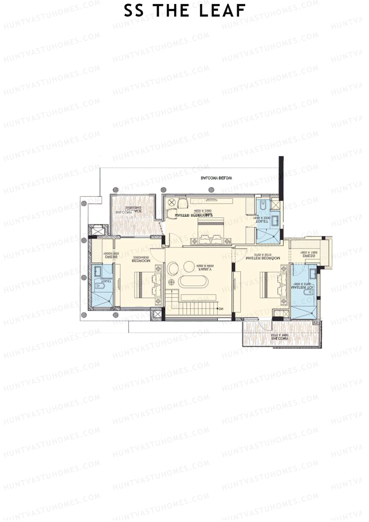 SS The Leaf Tower B2 Unit B (Duplex ) Floor Plan