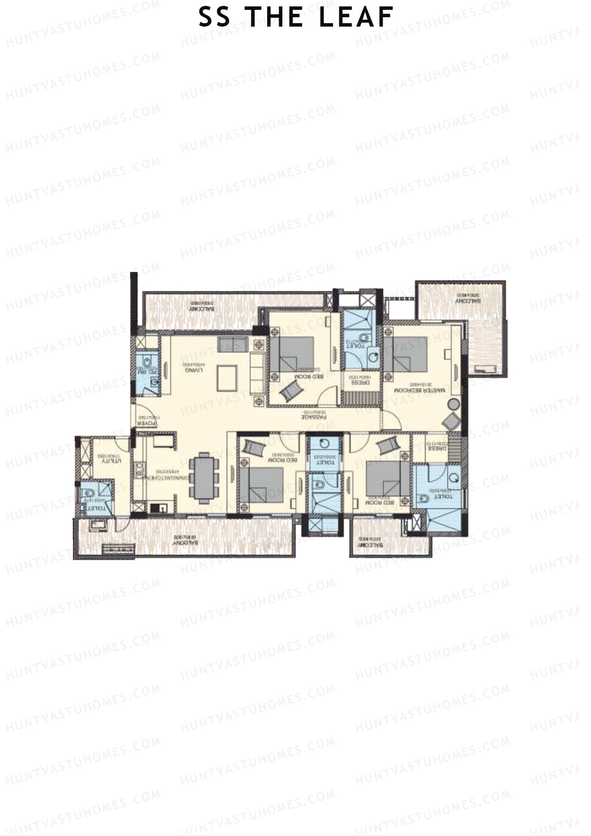 SS The Leaf Tower B3 Unit A Floor Plan