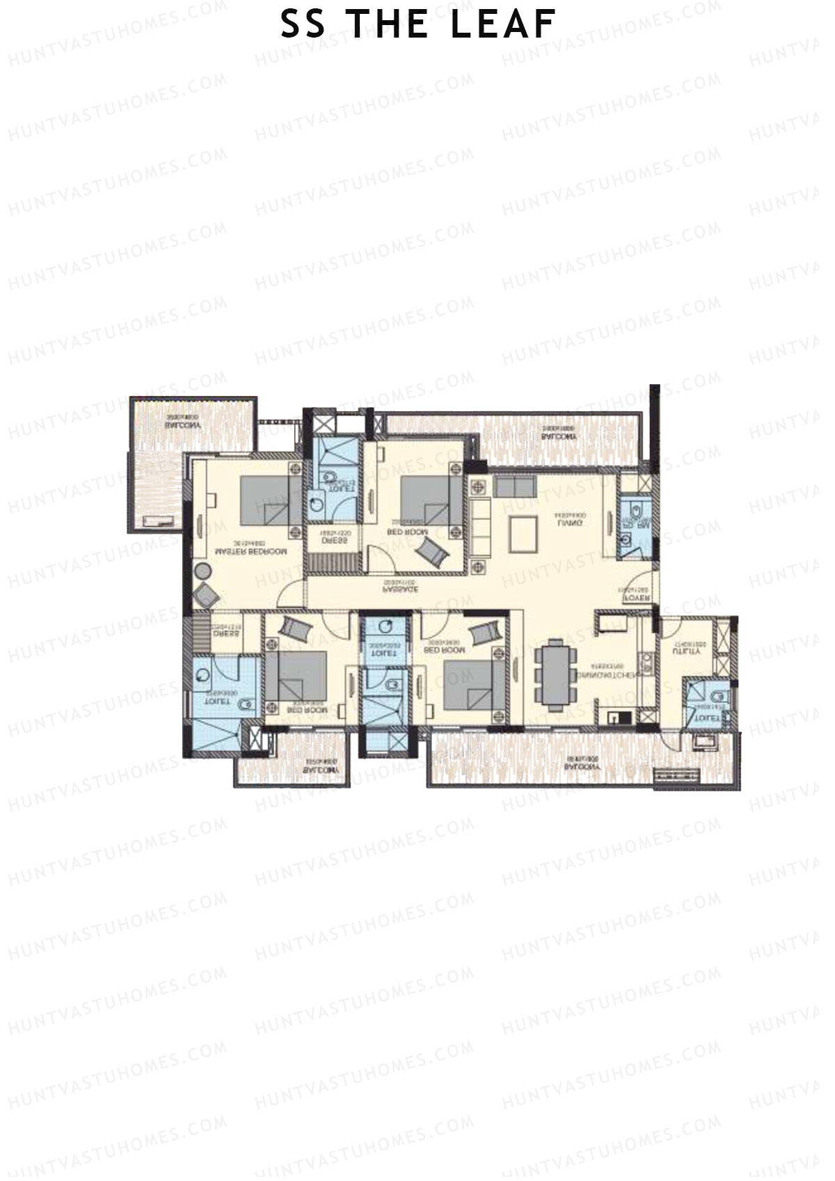 SS The Leaf Tower B3 Unit B Floor Plan