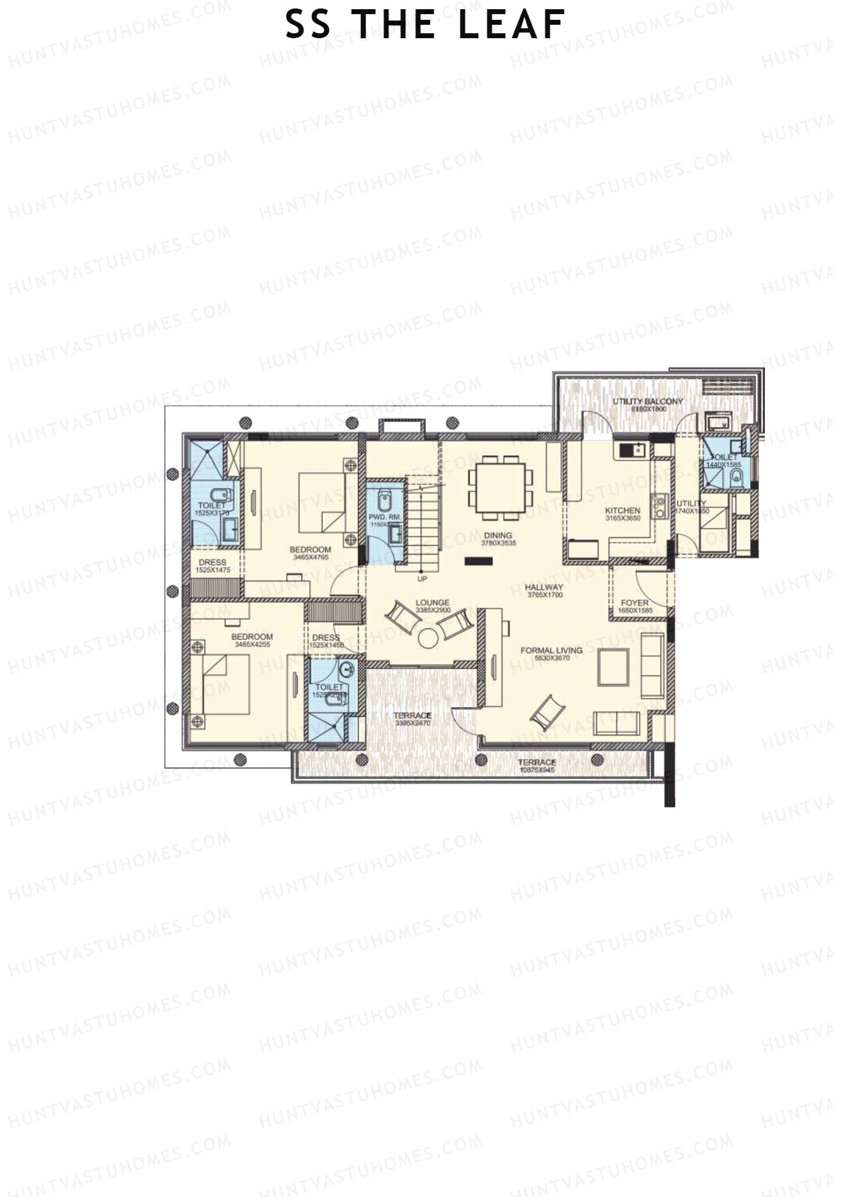 SS The Leaf Tower B5 Unit A (Duplex ) Floor Plan