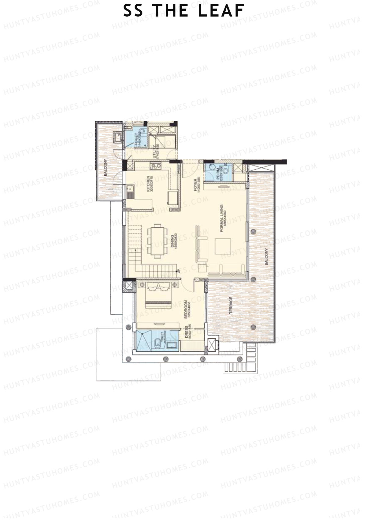 SS The Leaf Tower B7 Unit A (Duplex ) Floor Plan