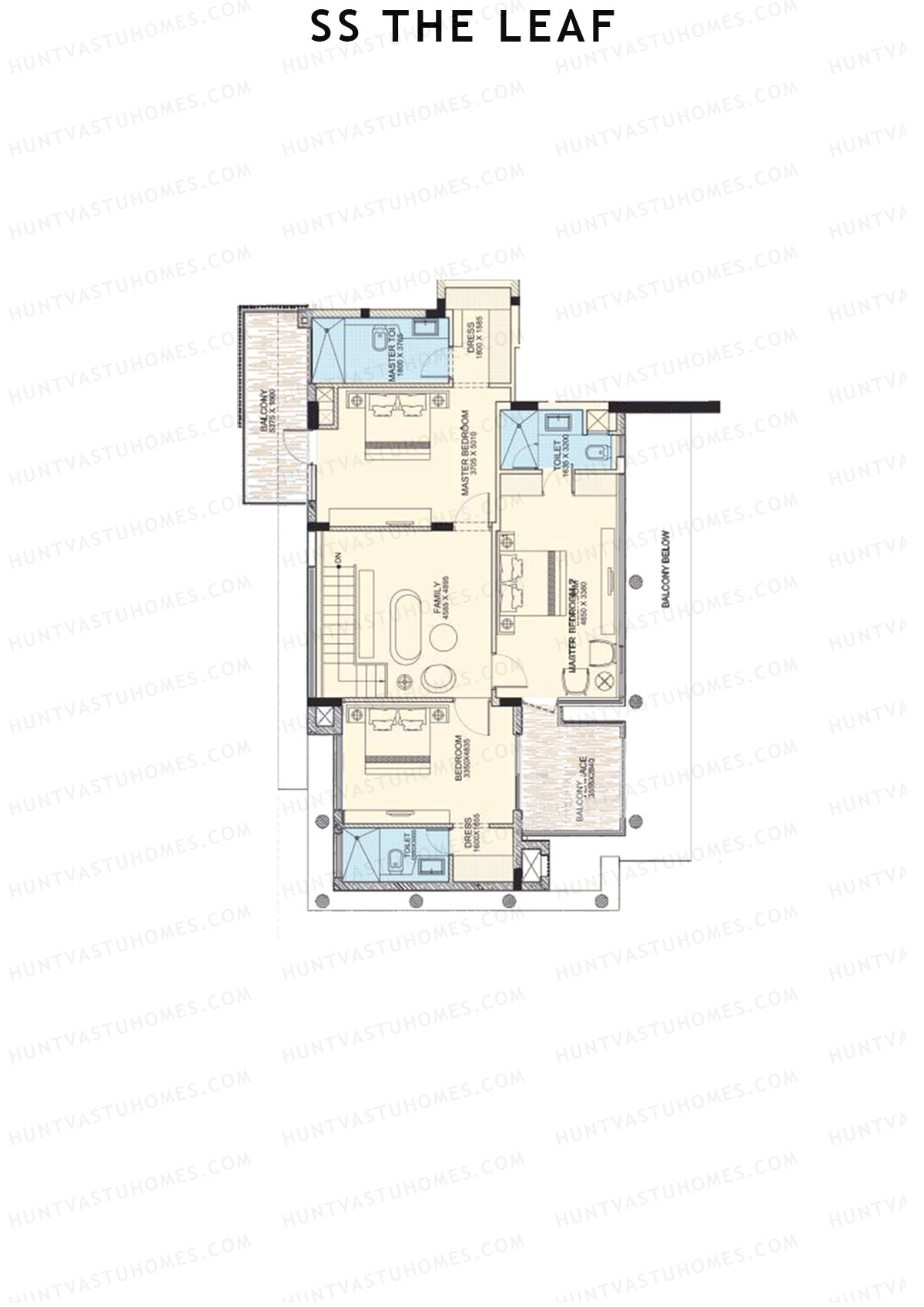 SS The Leaf Tower B7 Unit A (Duplex ) Floor Plan
