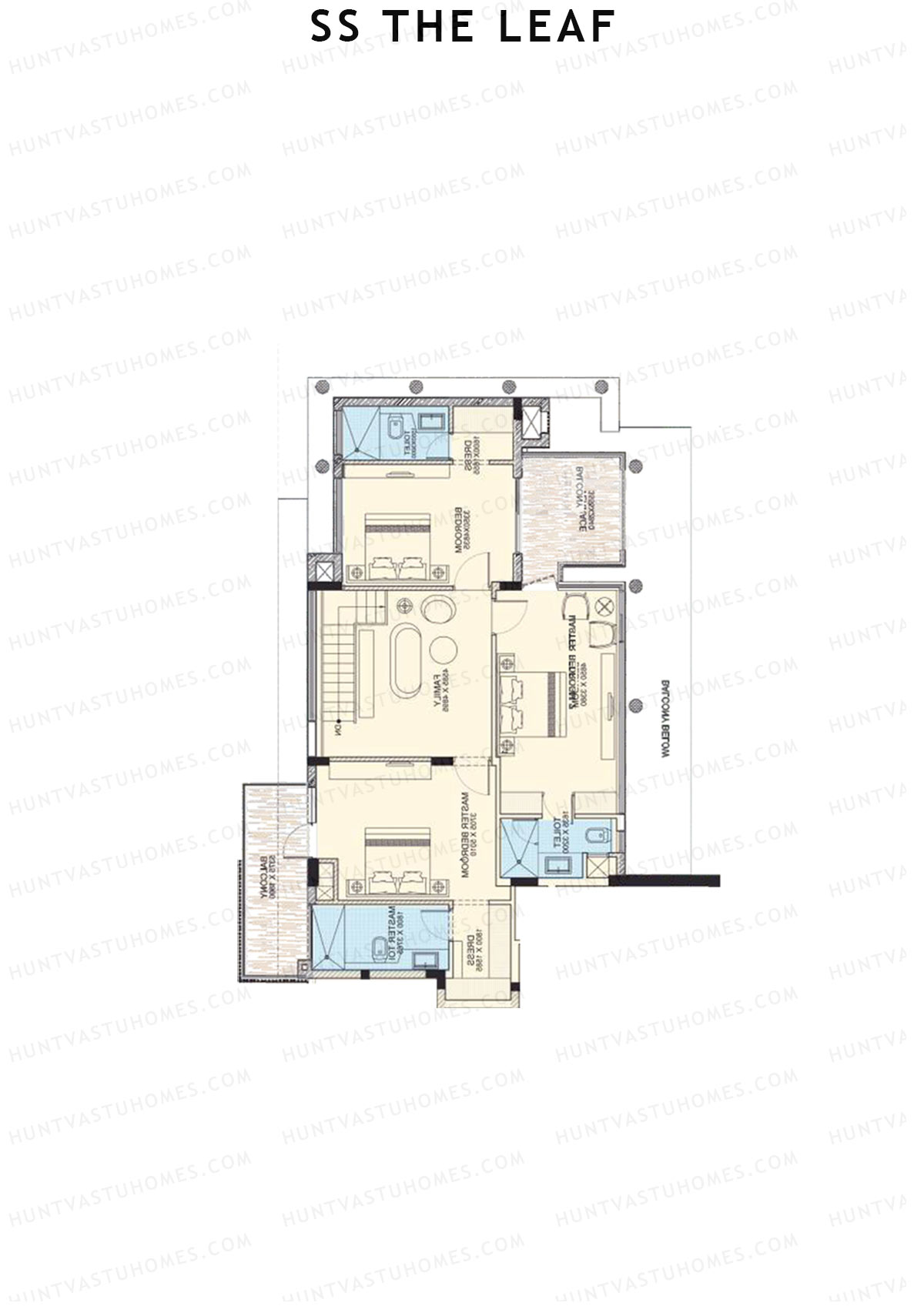 SS The Leaf Tower B7 Unit B (Duplex ) Floor Plan