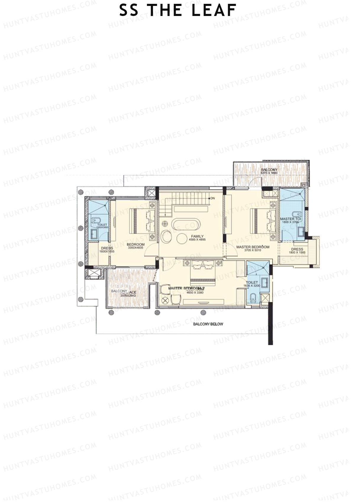SS The Leaf Tower B8 Unit A (Duplex ) Floor Plan