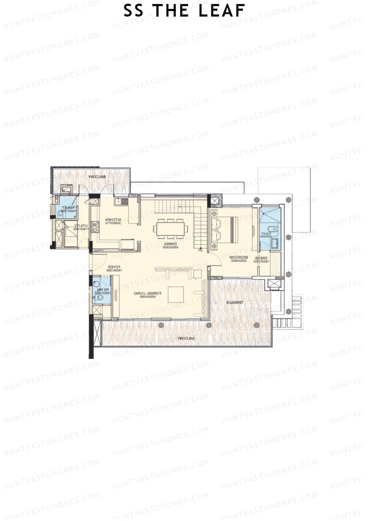 SS The Leaf Tower B8 Unit B (Duplex ) Floor Plan