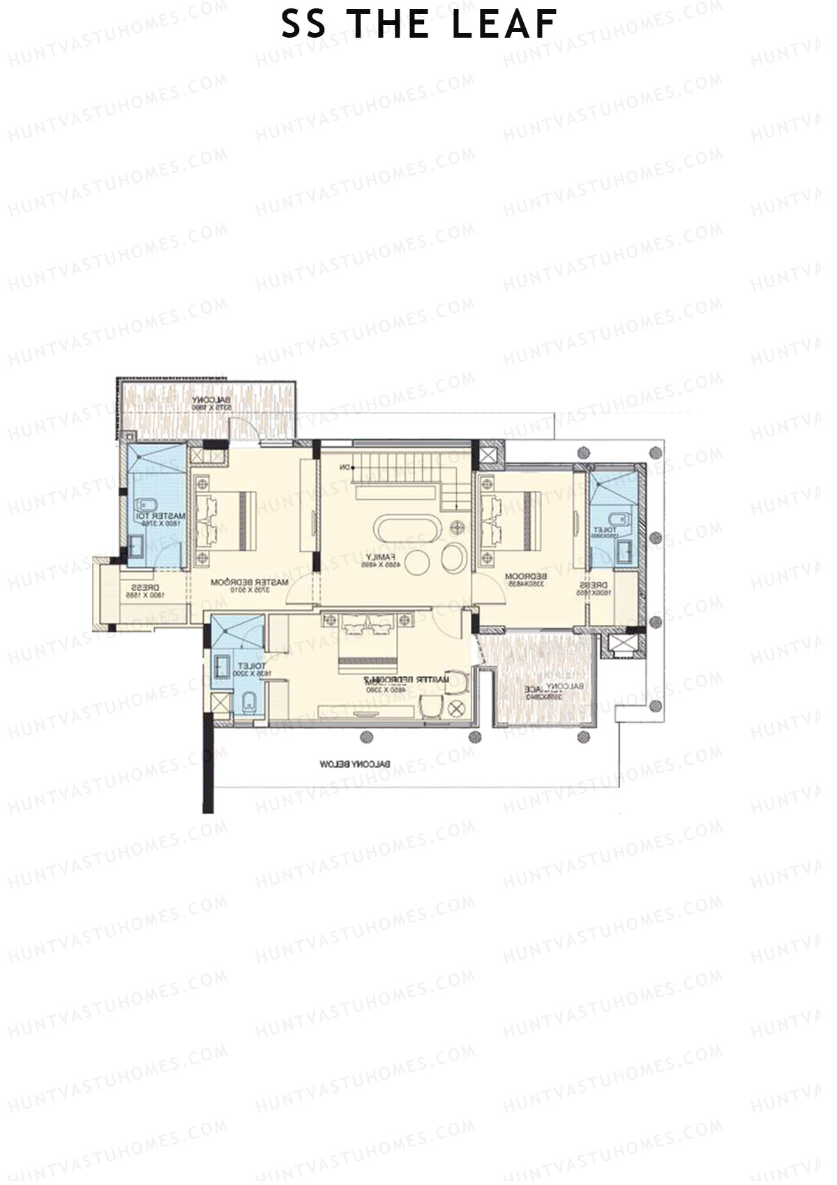 SS The Leaf Tower B8 Unit B (Duplex ) Floor Plan