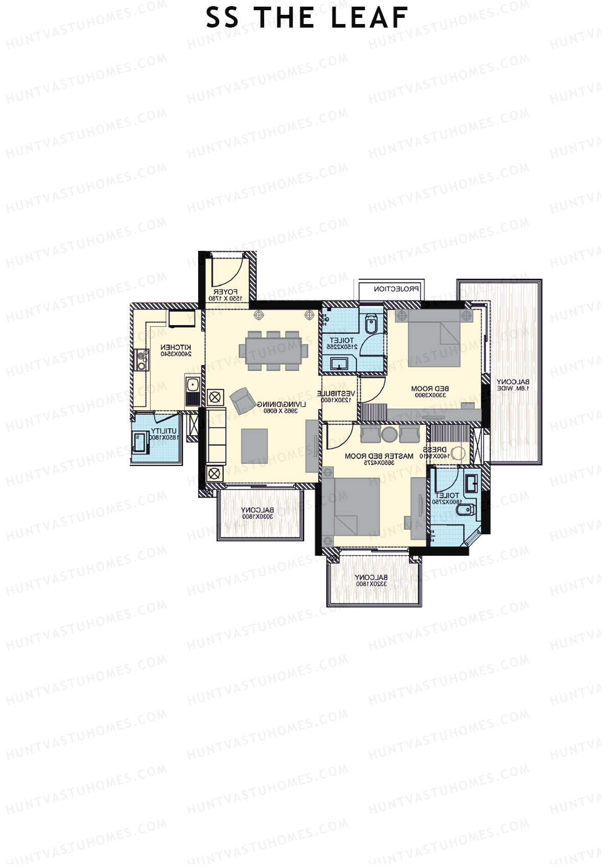 SS The Leaf Tower T1 Unit C Floor Plan