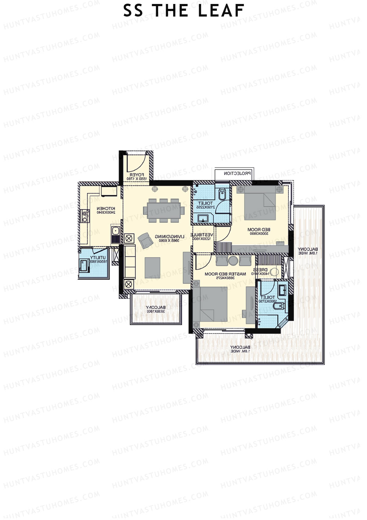 SS The Leaf Tower T1 Unit C Floor Plan