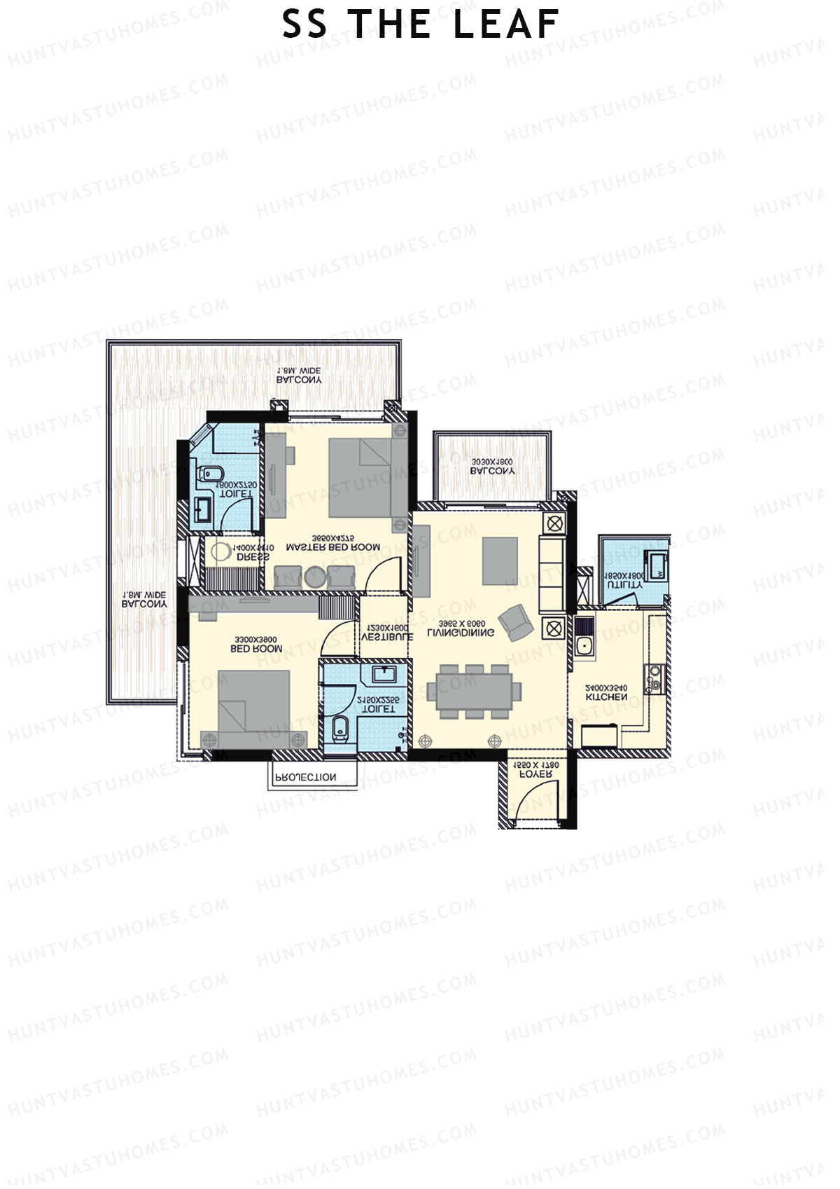 SS The Leaf Tower T3 Unit C Floor Plan