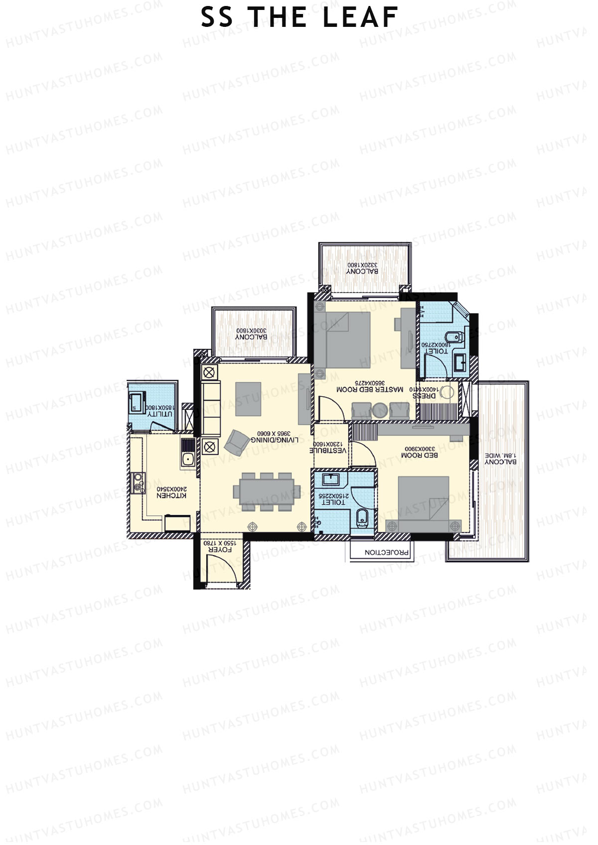 SS The Leaf Tower T3 Unit D Floor Plan