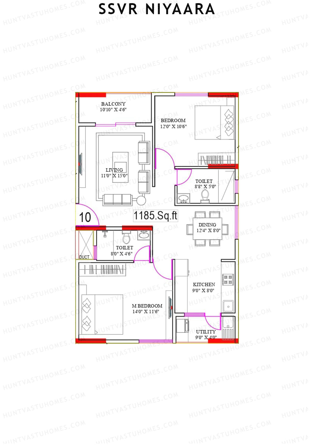 SSVR Niyaara Block A1 Unit 10 Floor Plan