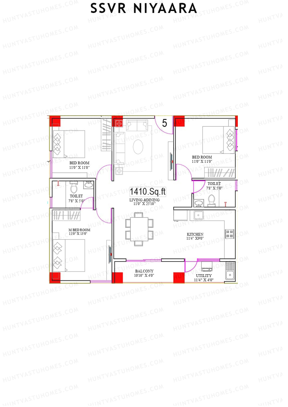 SSVR Niyaara Block A1 Unit 6 Floor Plan