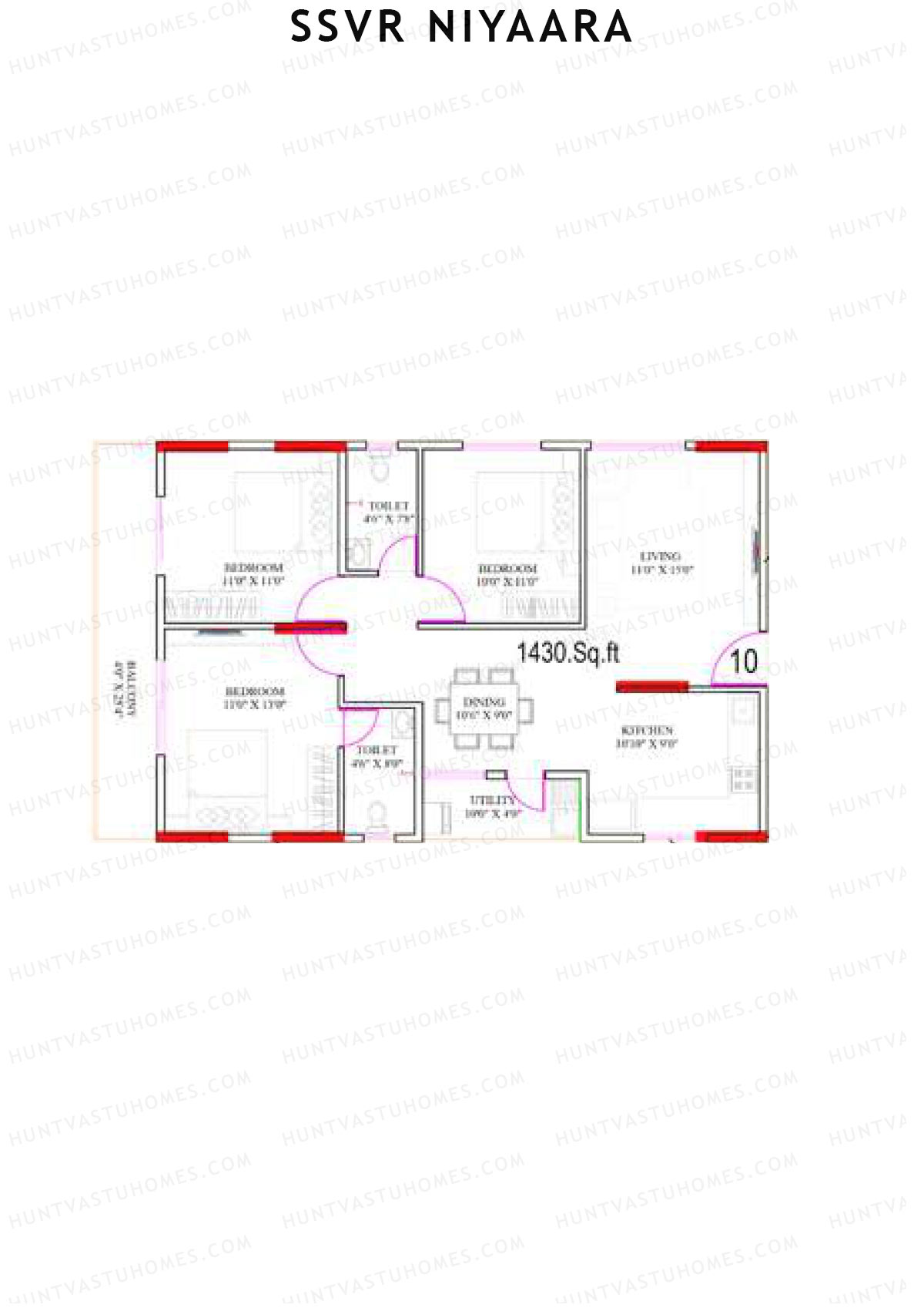 SSVR Niyaara Block A2 Unit 10 Floor Plan