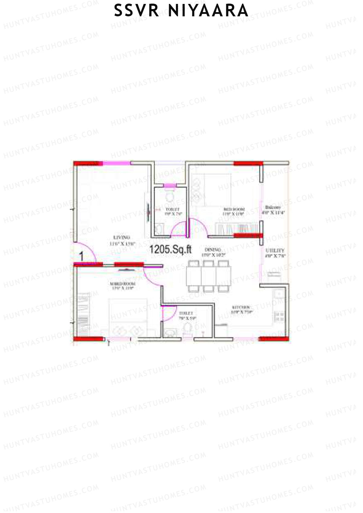 SSVR Niyaara Block A2 Unit 1 Floor Plan