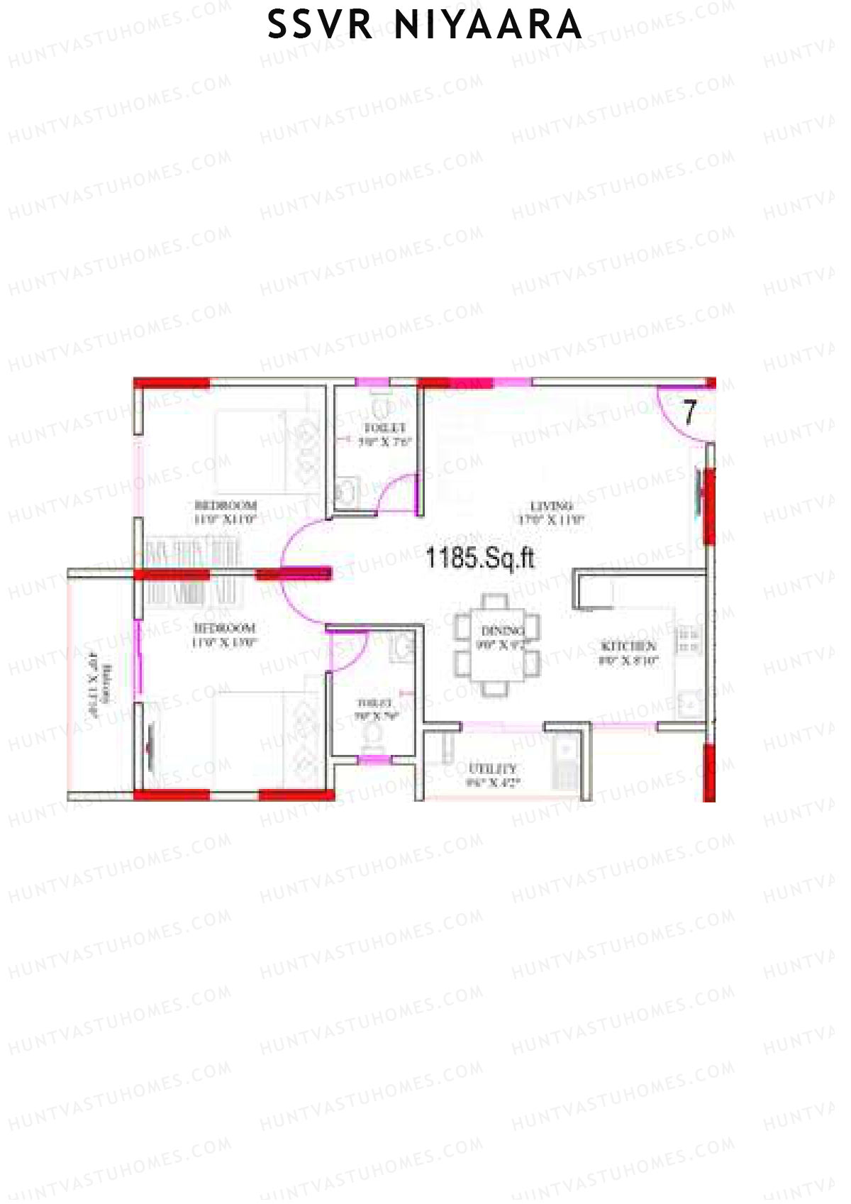 SSVR Niyaara Block A2 Unit 8 Floor Plan