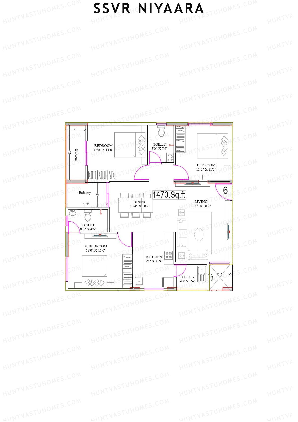 SSVR Niyaara Block B2 Unit 6 Floor Plan