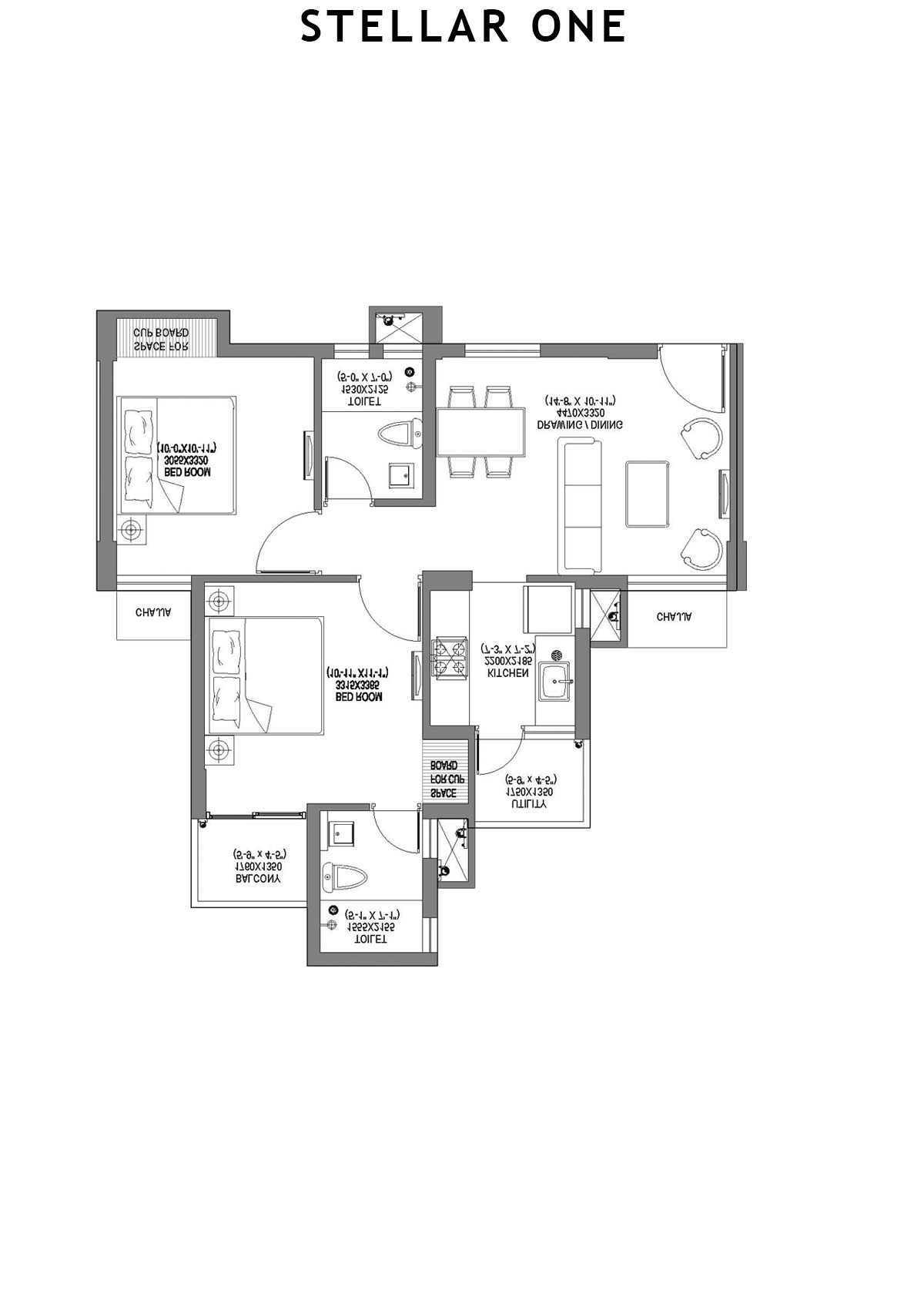 Stellar One Block K Unit 8 Floor Plan