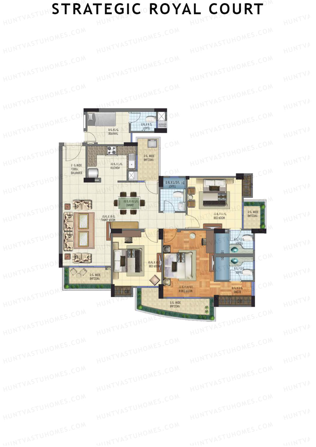 Strategic Royal Court Tower A Unit 5 Floor Plan