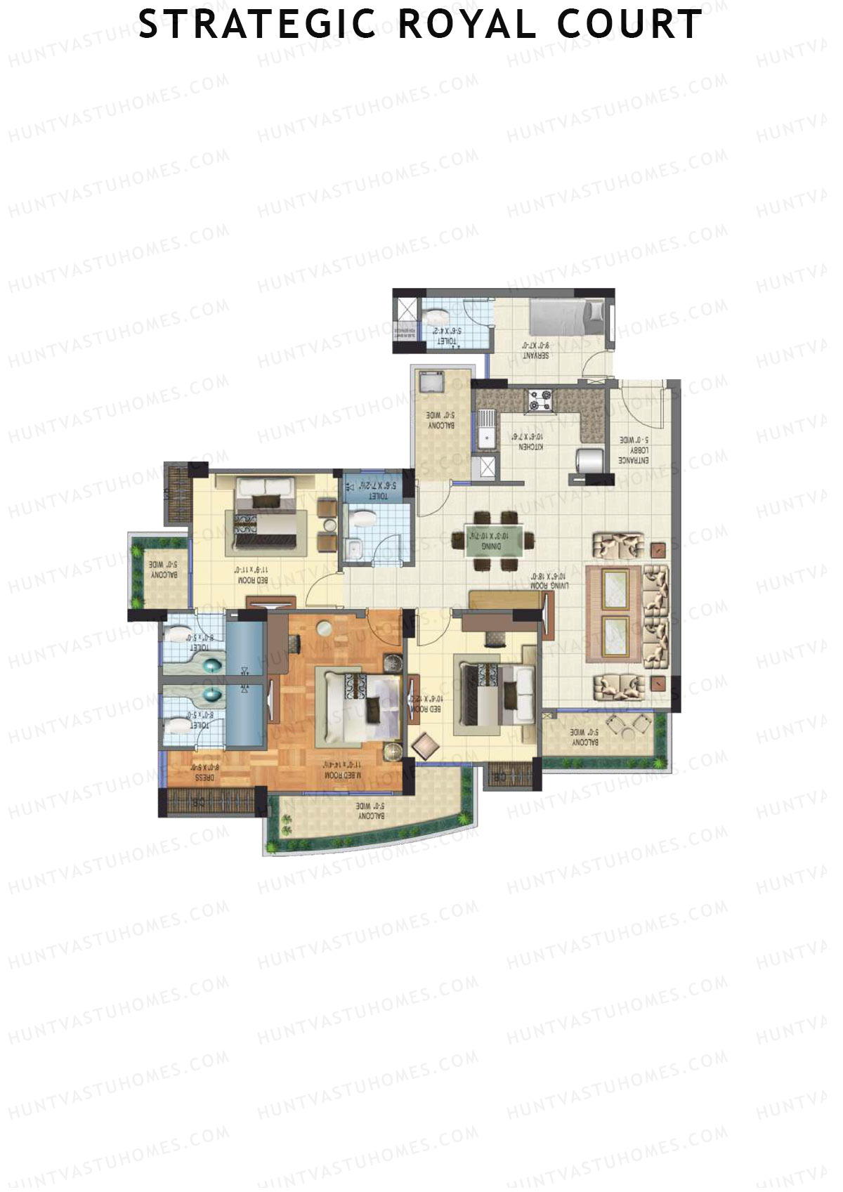 Strategic Royal Court Tower A Unit 6 Floor Plan