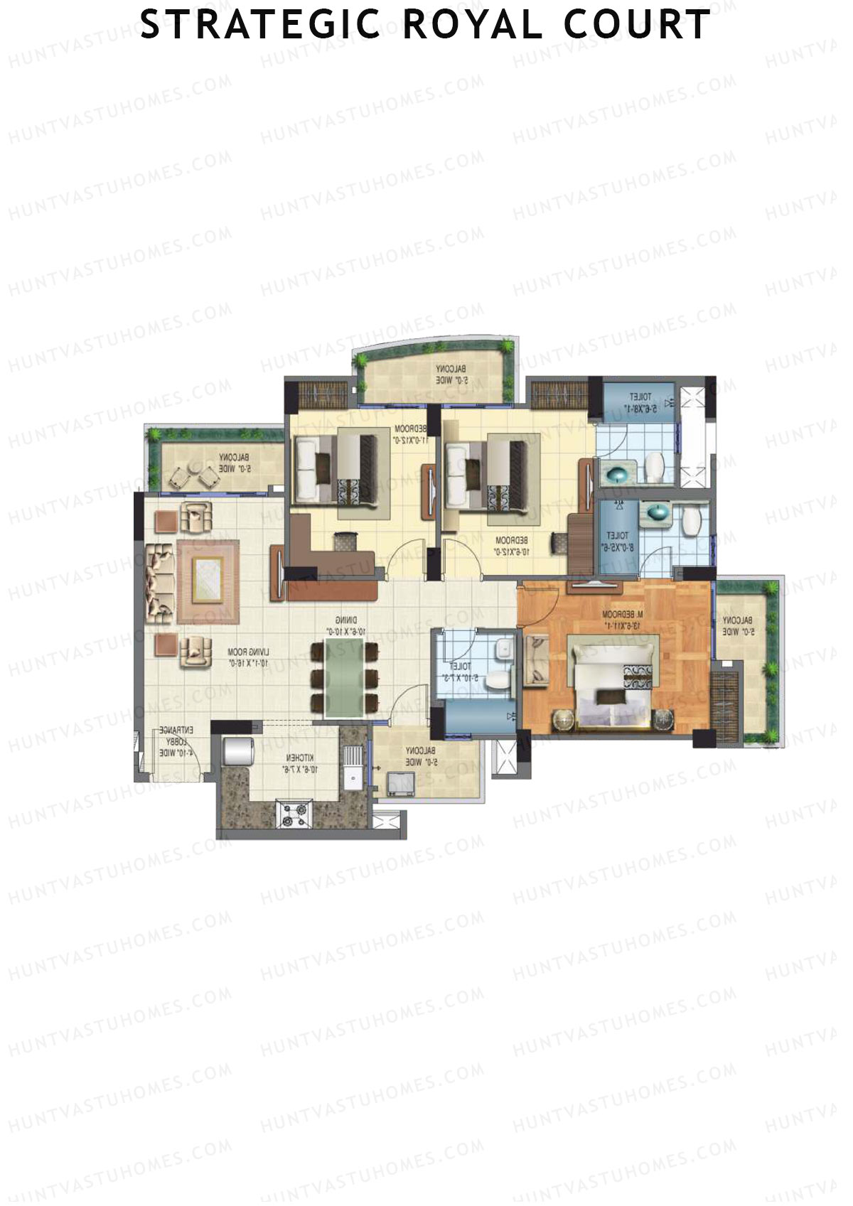 Strategic Royal Court Tower C Unit 1 Floor Plan