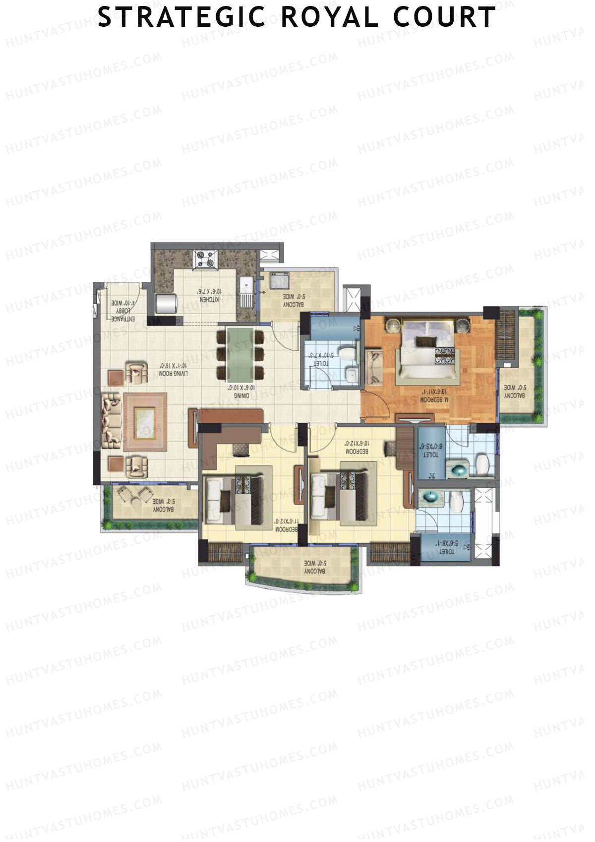 Strategic Royal Court Tower C Unit 2 Floor Plan