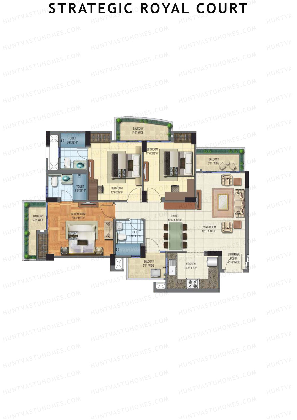 Strategic Royal Court Tower D Unit 4 Floor Plan