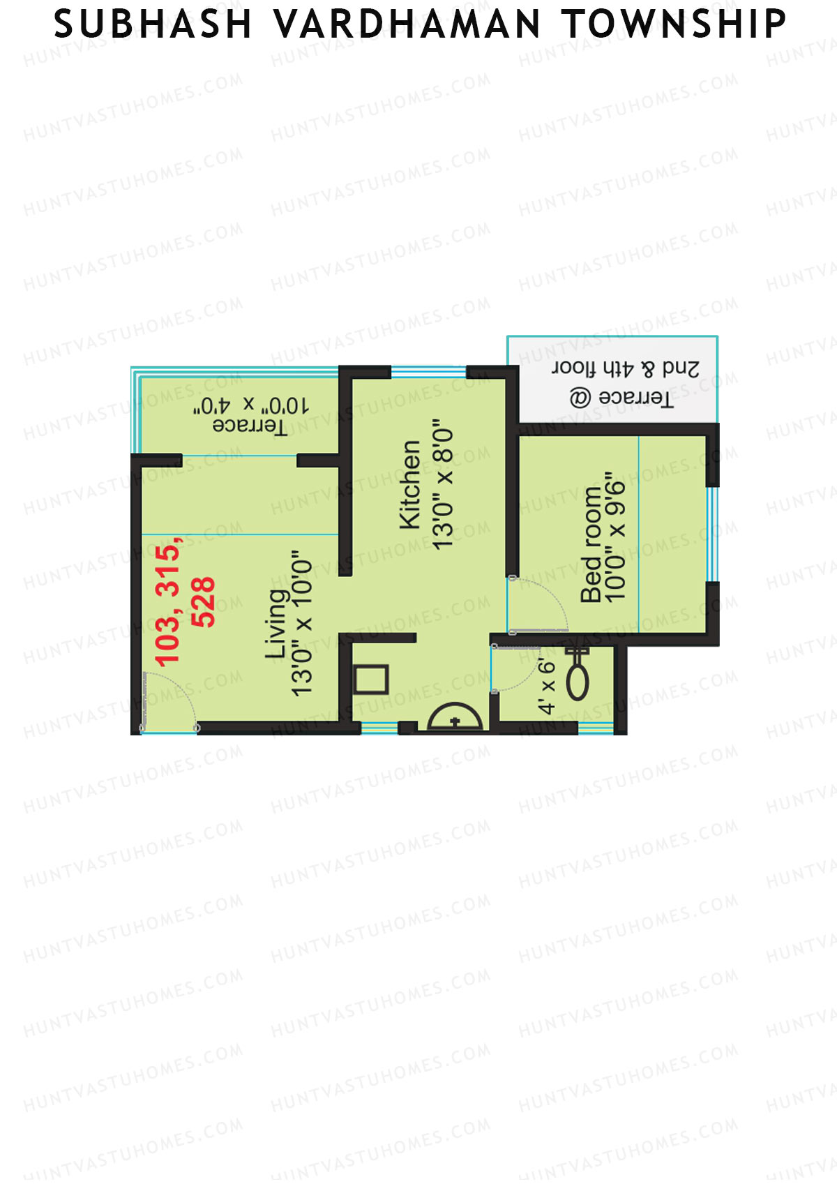 Subhash Vardhaman Township Block H Unit 3 Floor Plan