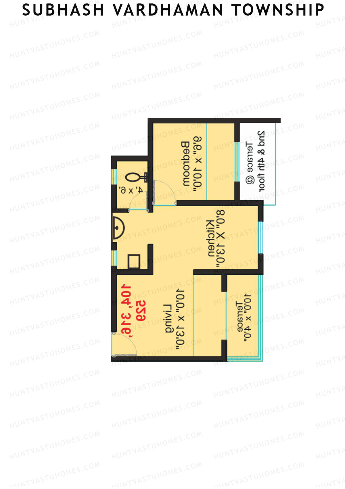 Subhash Vardhaman Township Block H Unit 4 Floor Plan