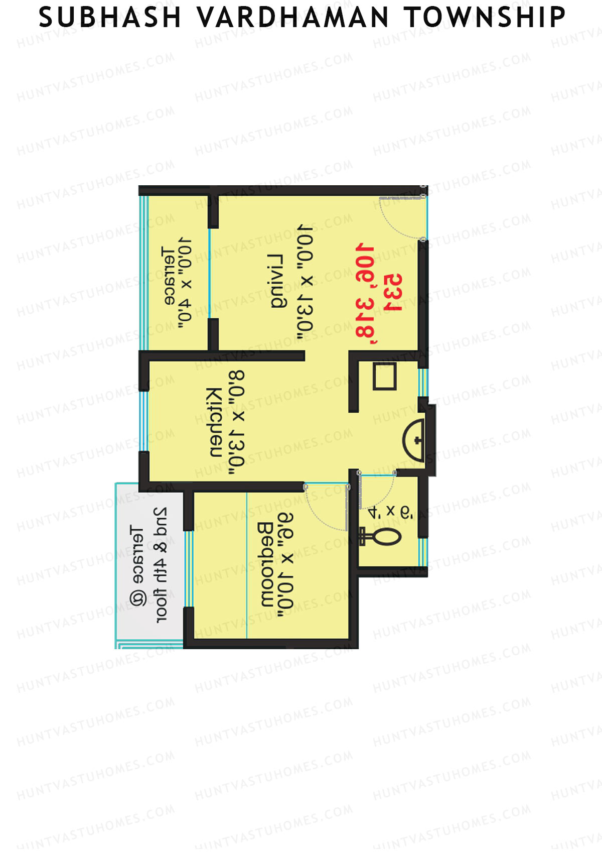 Subhash Vardhaman Township Block H Unit 6 Floor Plan