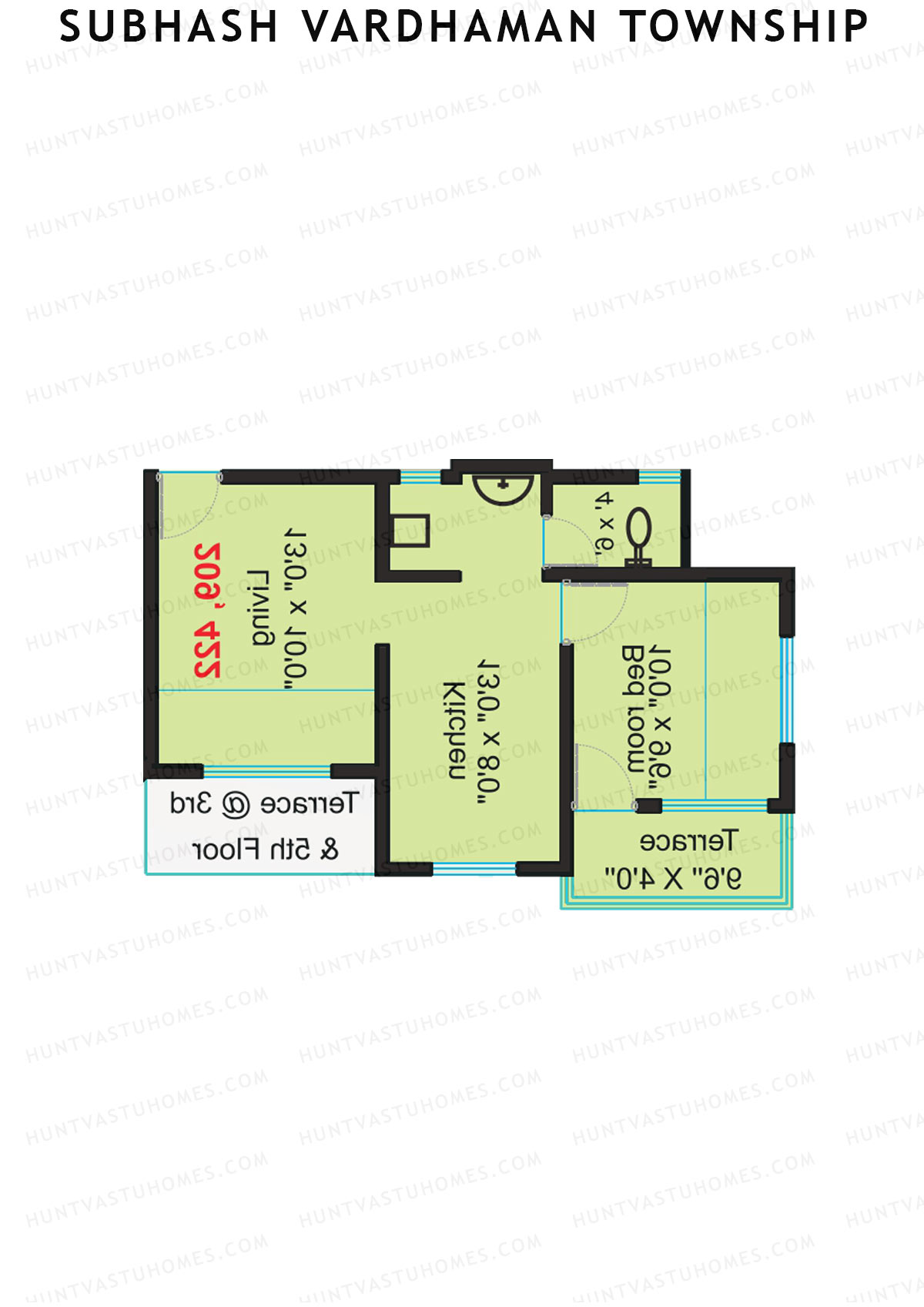 Subhash Vardhaman Township Block H Unit 8 Floor Plan