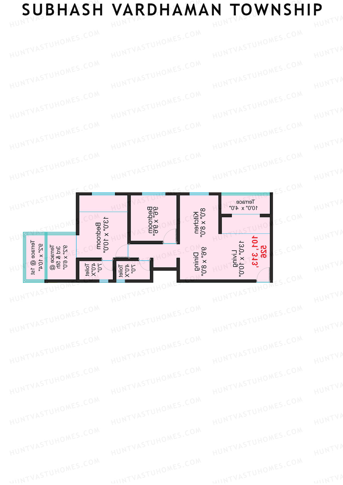 Subhash Vardhaman Township Block I Unit 1 Floor Plan