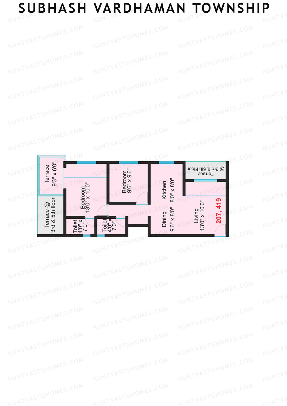 Subhash Vardhaman Township Block I Unit 32 Floor Plan