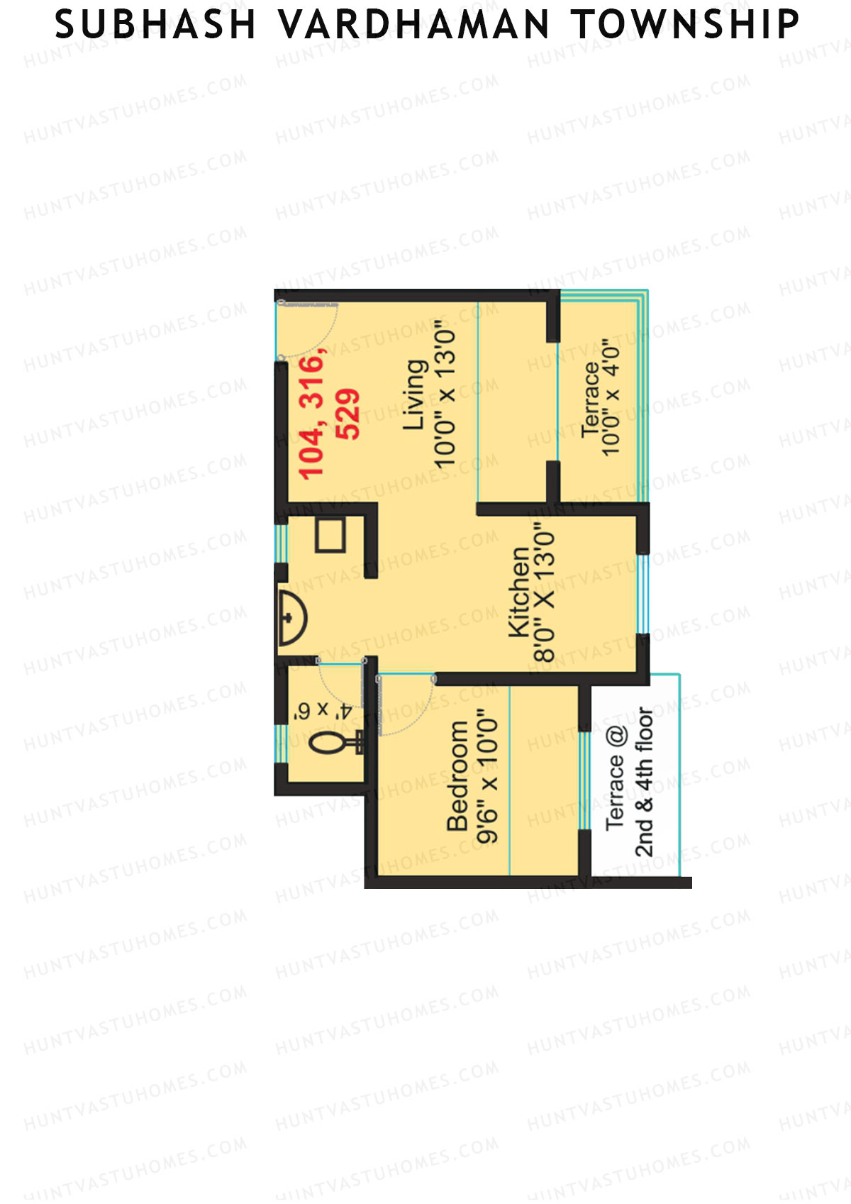 Subhash Vardhaman Township Block I Unit 4 Floor Plan