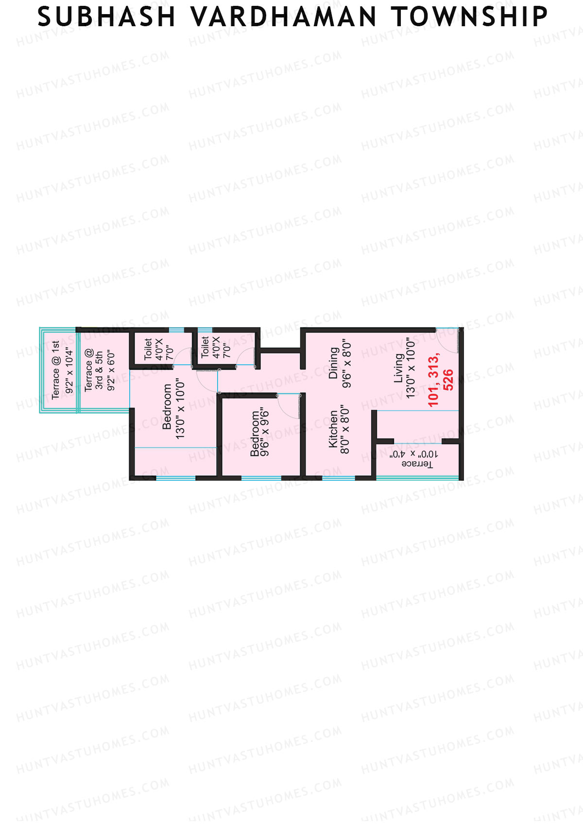 Subhash Vardhaman Township Block J Unit 1 Floor Plan