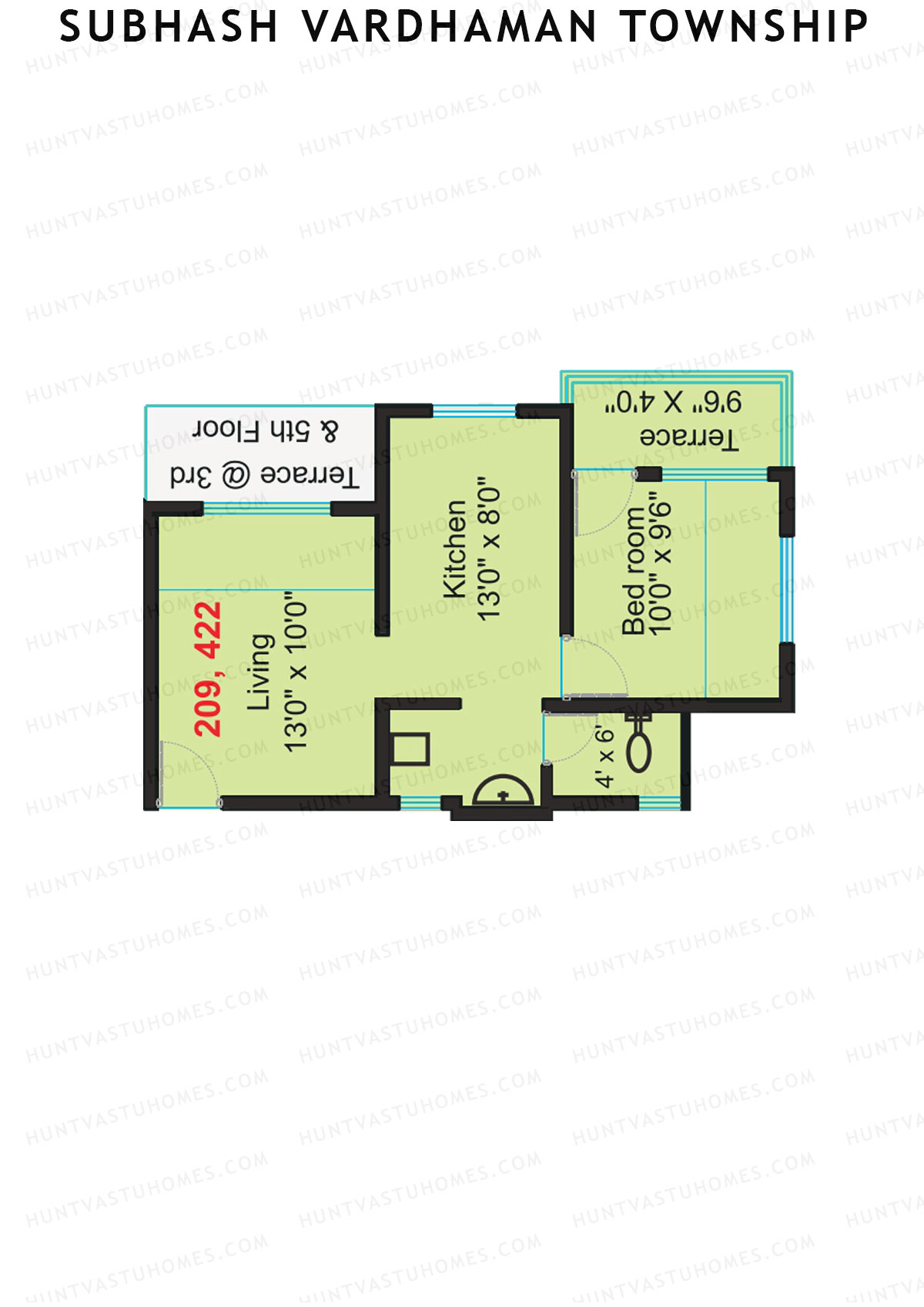 Subhash Vardhaman Township Block K Unit 8 Floor Plan